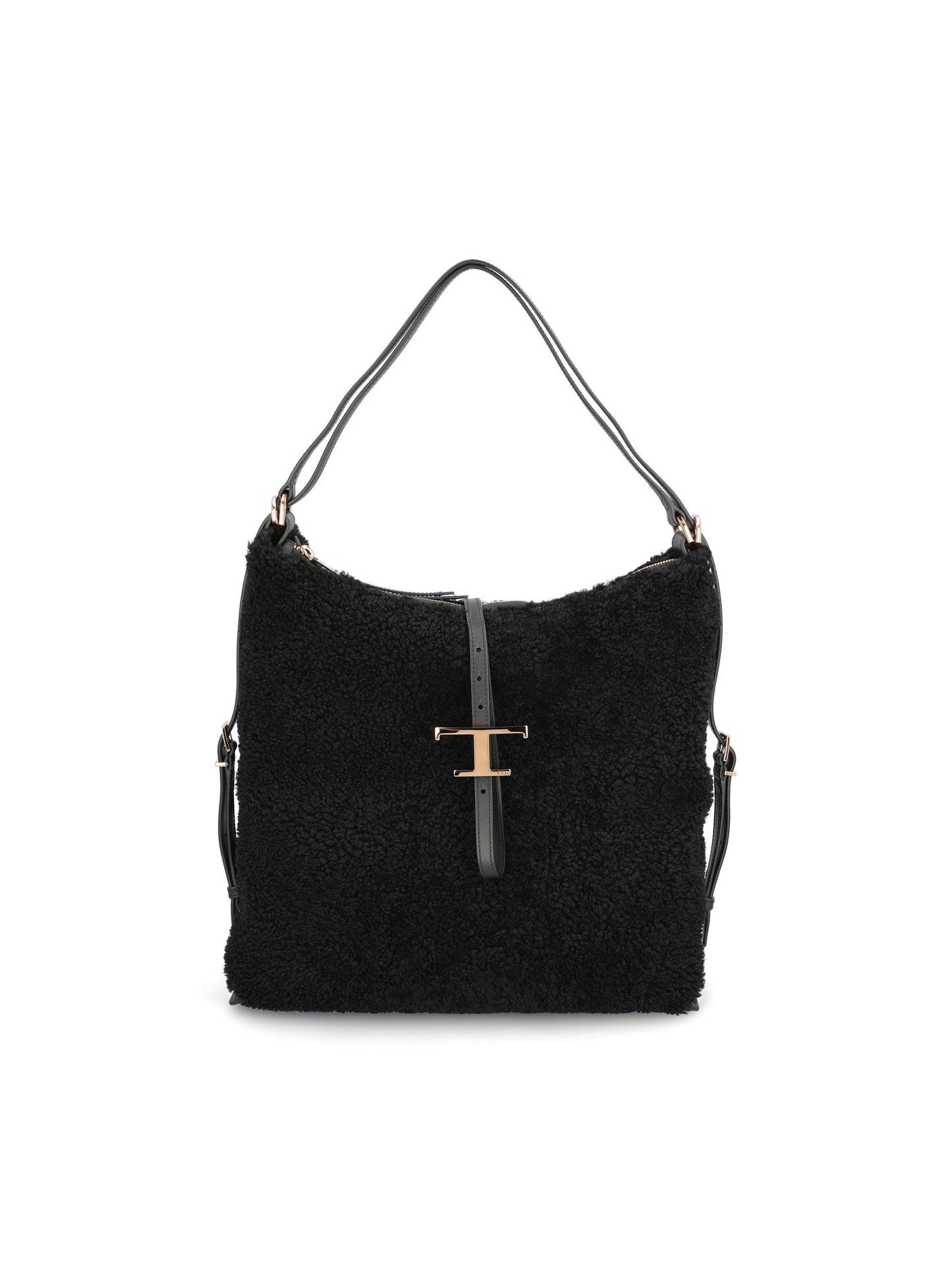 Borsa a spalla T Timeless in shearling media XBWTSEW03MLUTC B999 TOD'S 