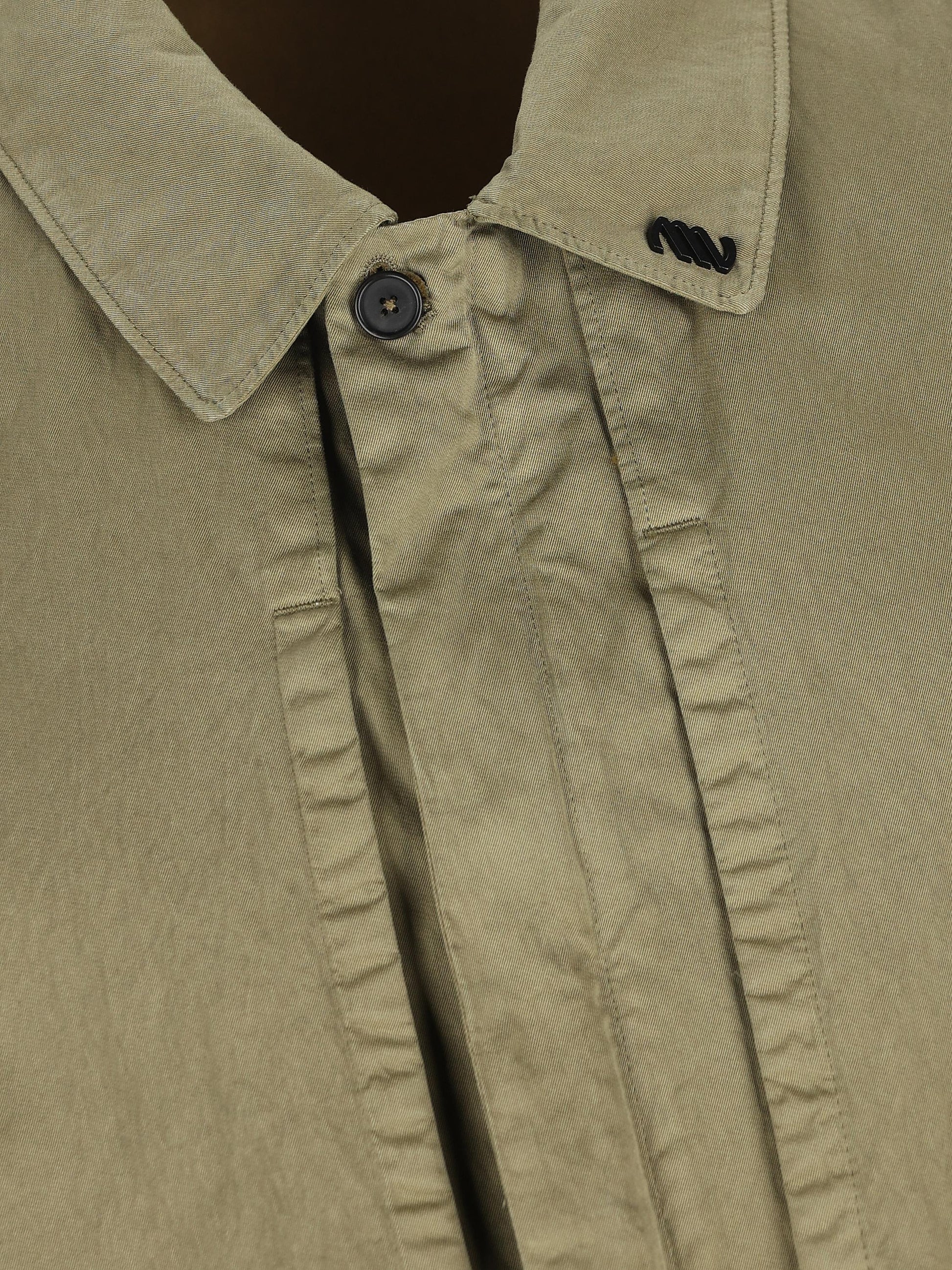 Overshirt realizzata in cotone e poliammide. MOS102A11 0500G652 MASSIMO OSTI STUDIO 