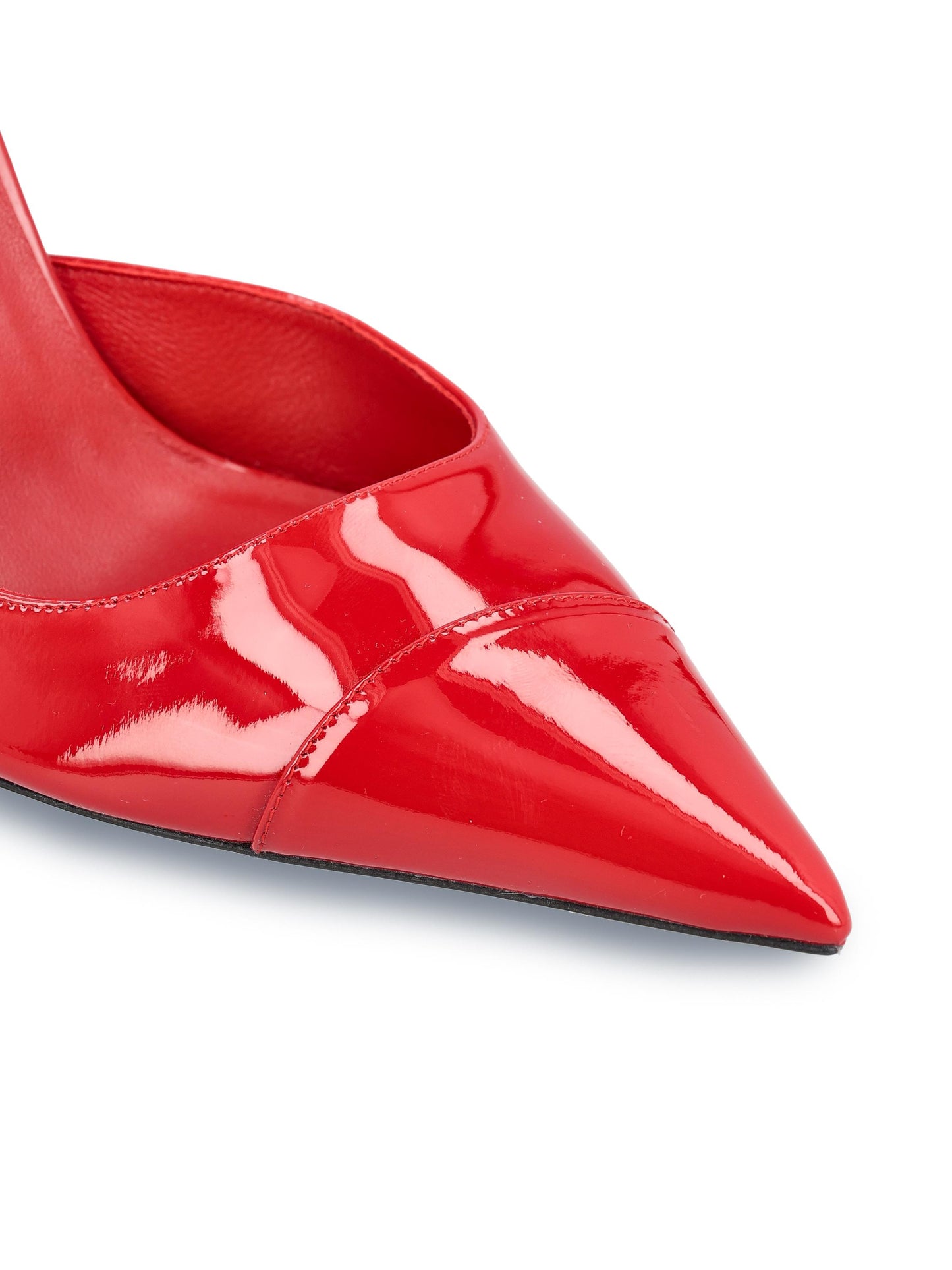 Mule realizzate in pelle verniciata. BRIGITTE 100 PATRUBYRED JIMMY CHOO 