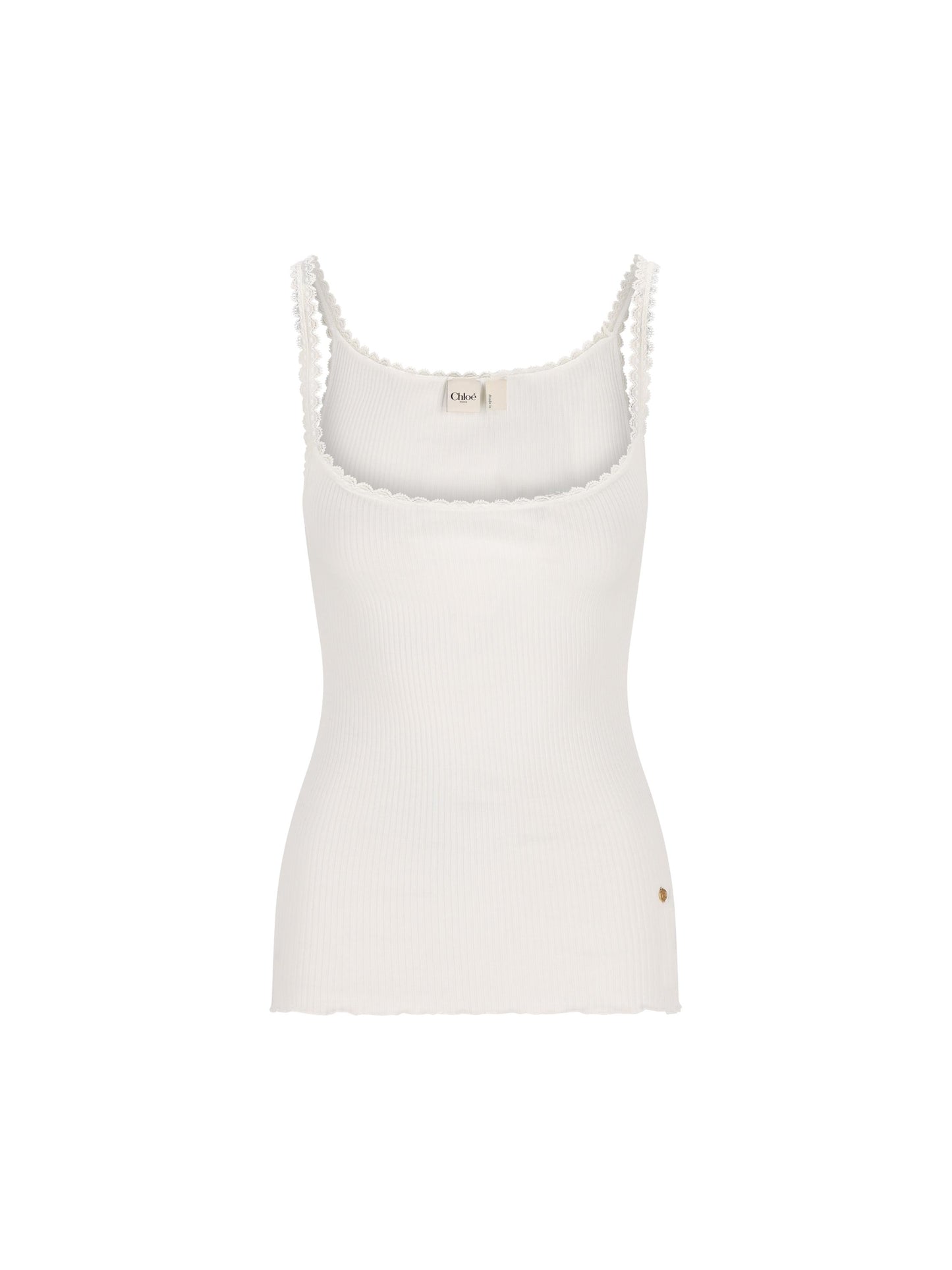 Canotta in cotone. CH25WJH01185 101 CHLOE' 