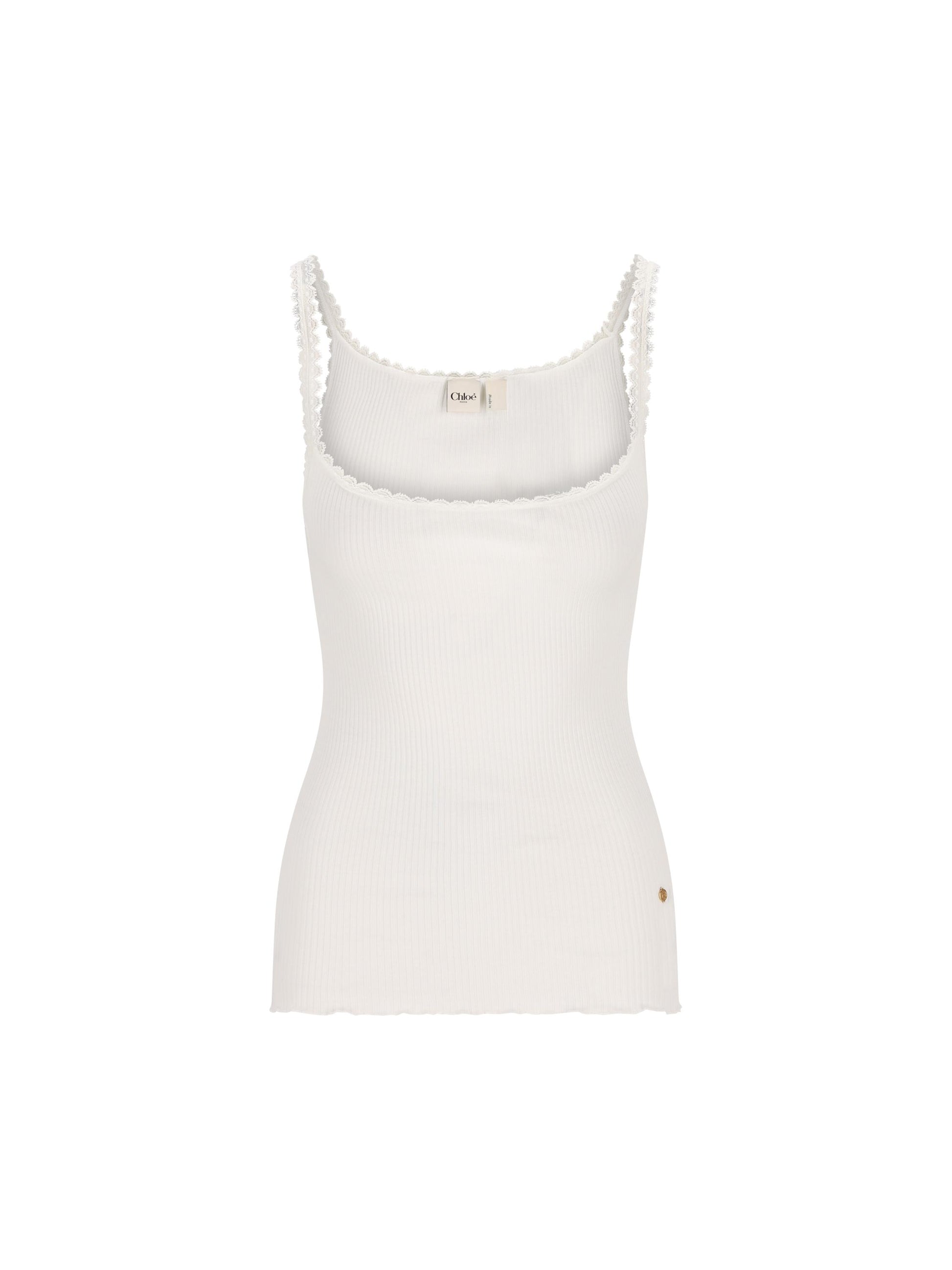 Canotta in cotone. CH25WJH01185 101 CHLOE' 