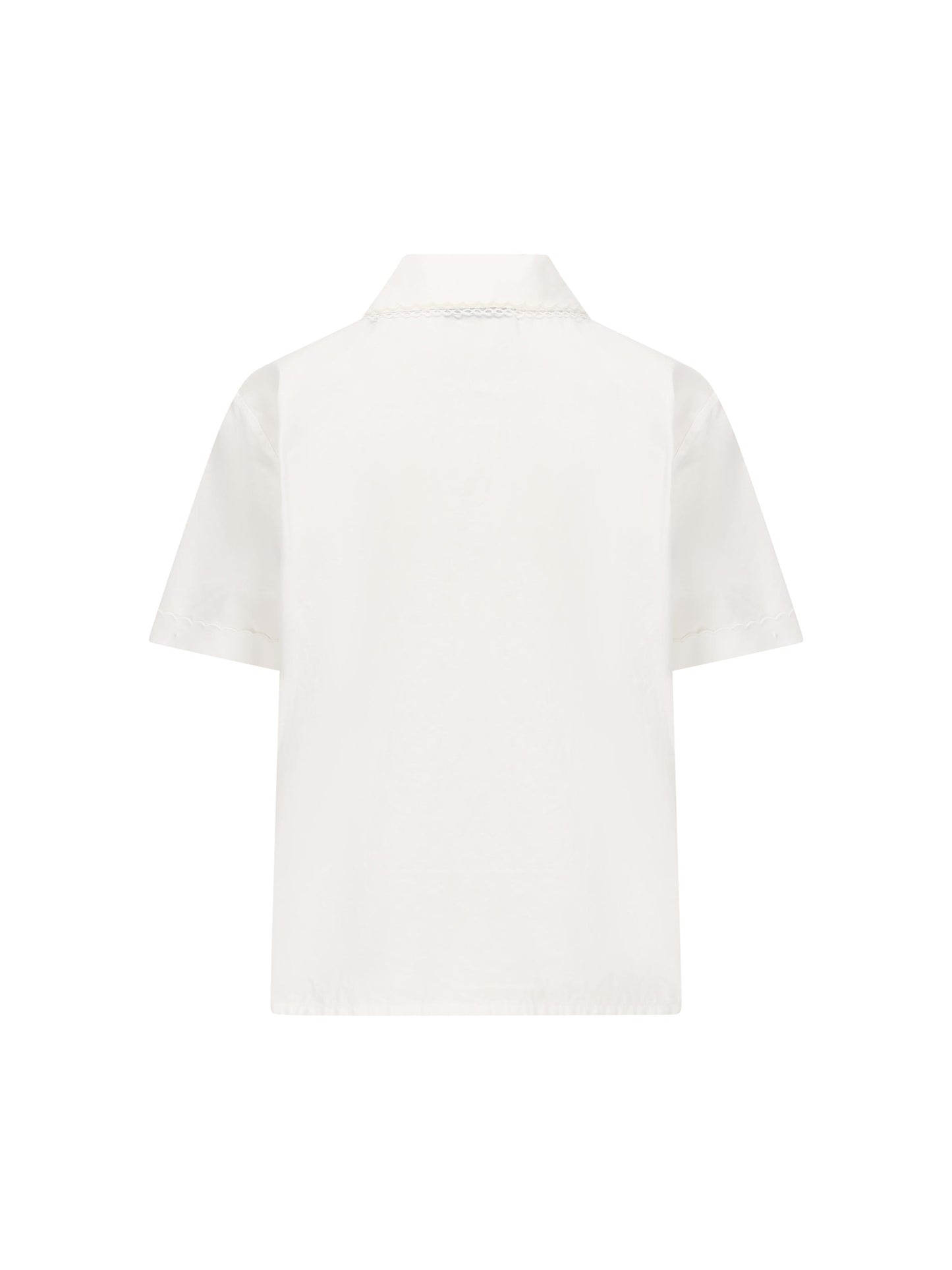 Camicia realizzata in cotone e lino. MK1932 163MF0009 MIU MIU 