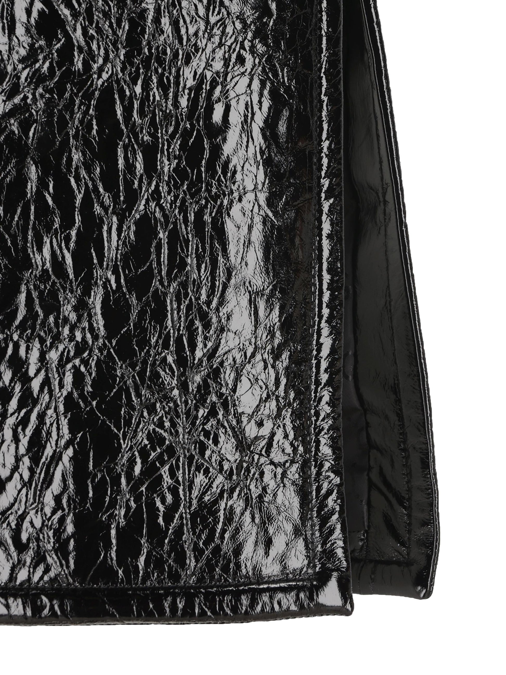 Gonna realizzata in pelle lucida e neoprene. 850085 XNA8X1000 GUCCI 