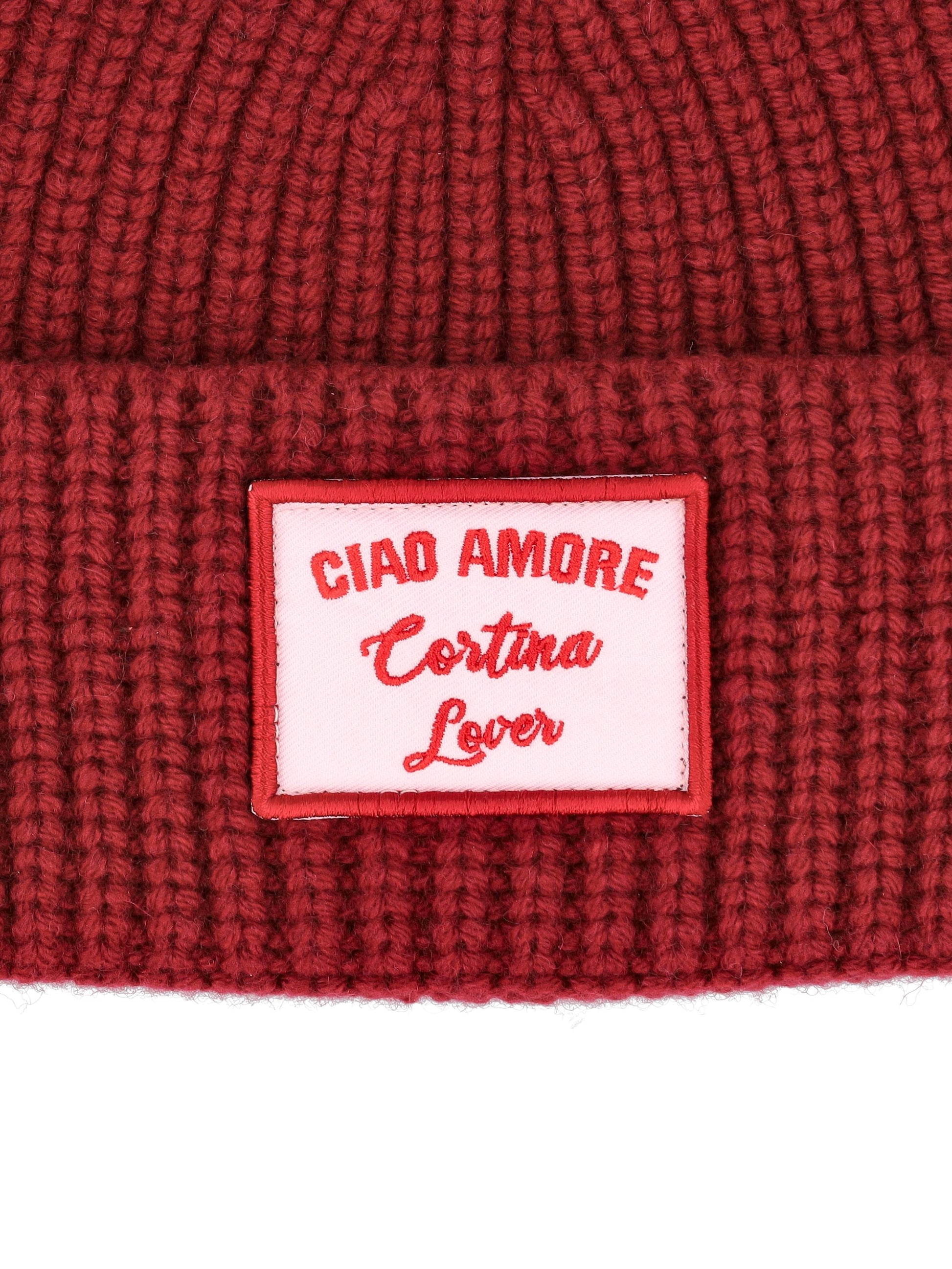 Cappello in lana e cashmere "Ciao Amore Cortina Lover" F25EM2831K 28 GIADA BENINCASA 