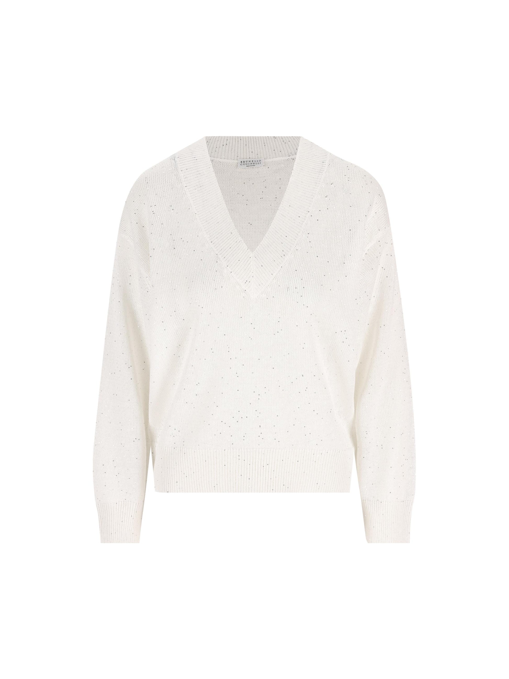 Maglia in lino e cotone. MDT746412 C159 BRUNELLO CUCINELLI 