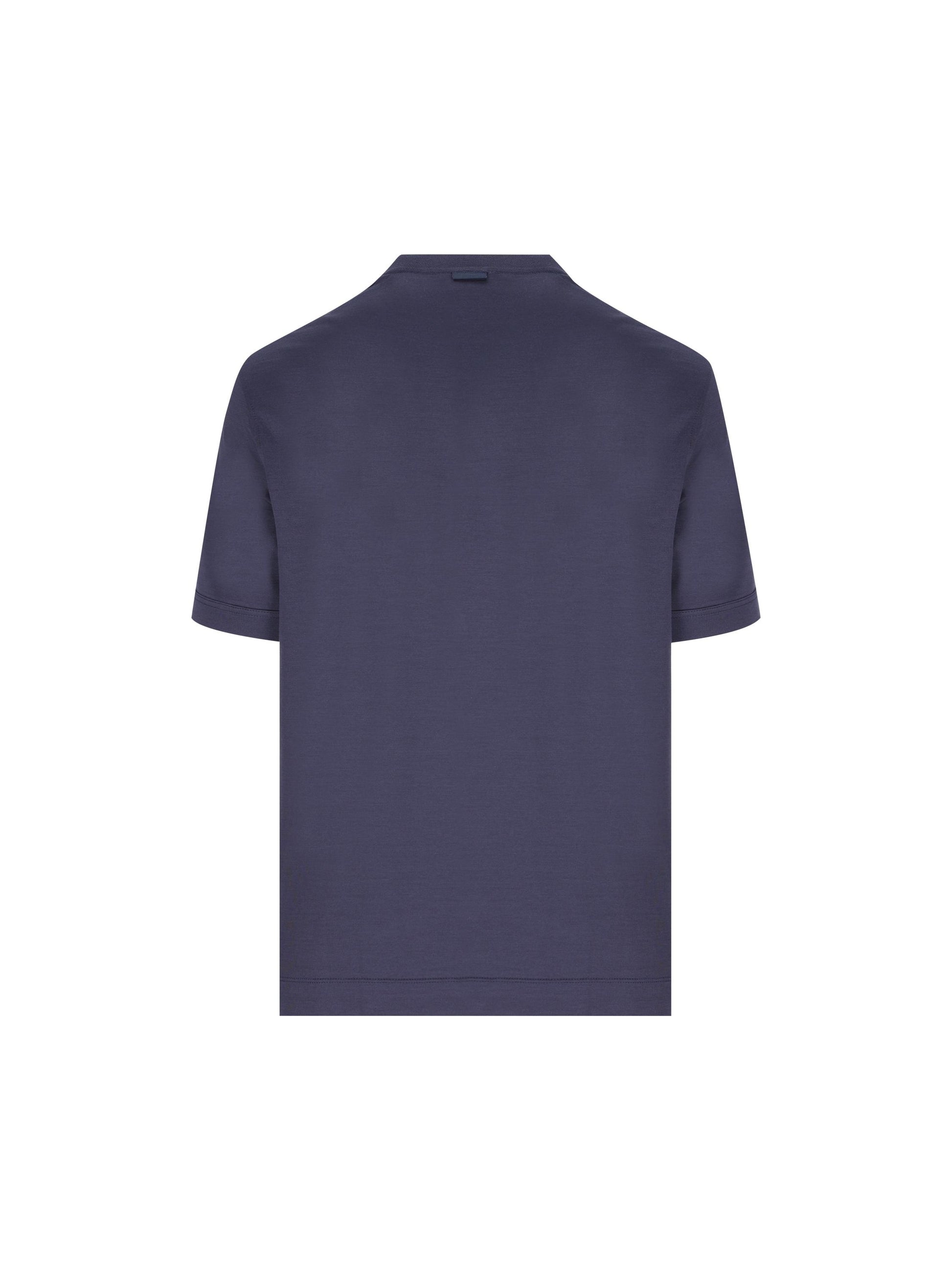 T-Shirt realizzata in cotone e seta. UH386A3 H718422 ZEGNA 