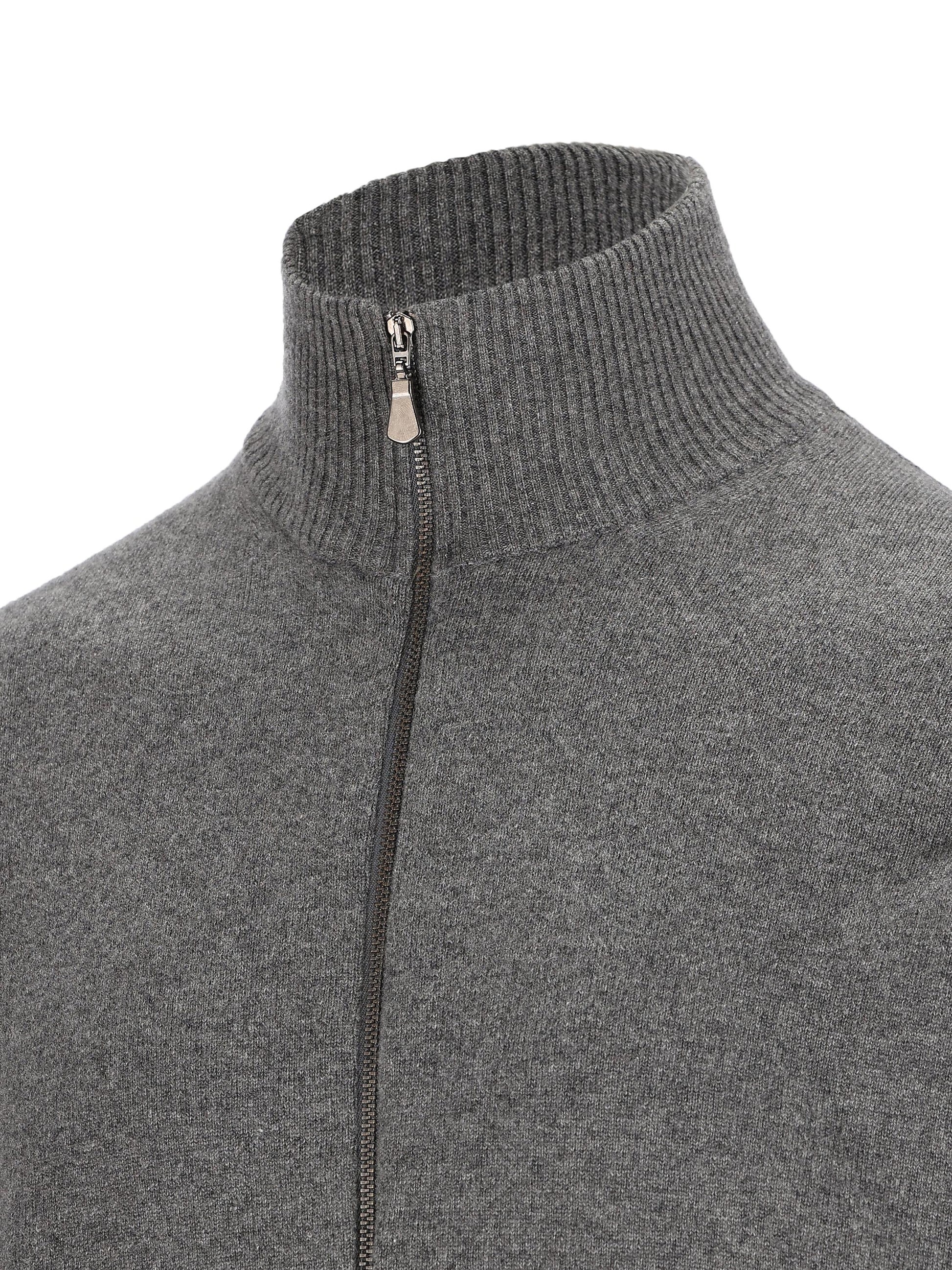 Blouson basic in cashmere con zip 3157E 1005 ALPHA STUDIO 