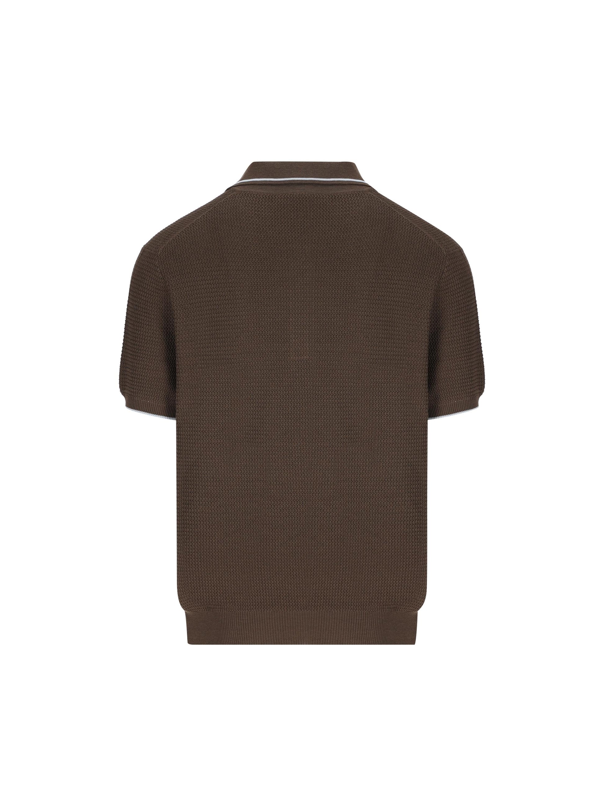 Polo in maglia di seta e cotone. UMF008 16XUF0192 PRADA 