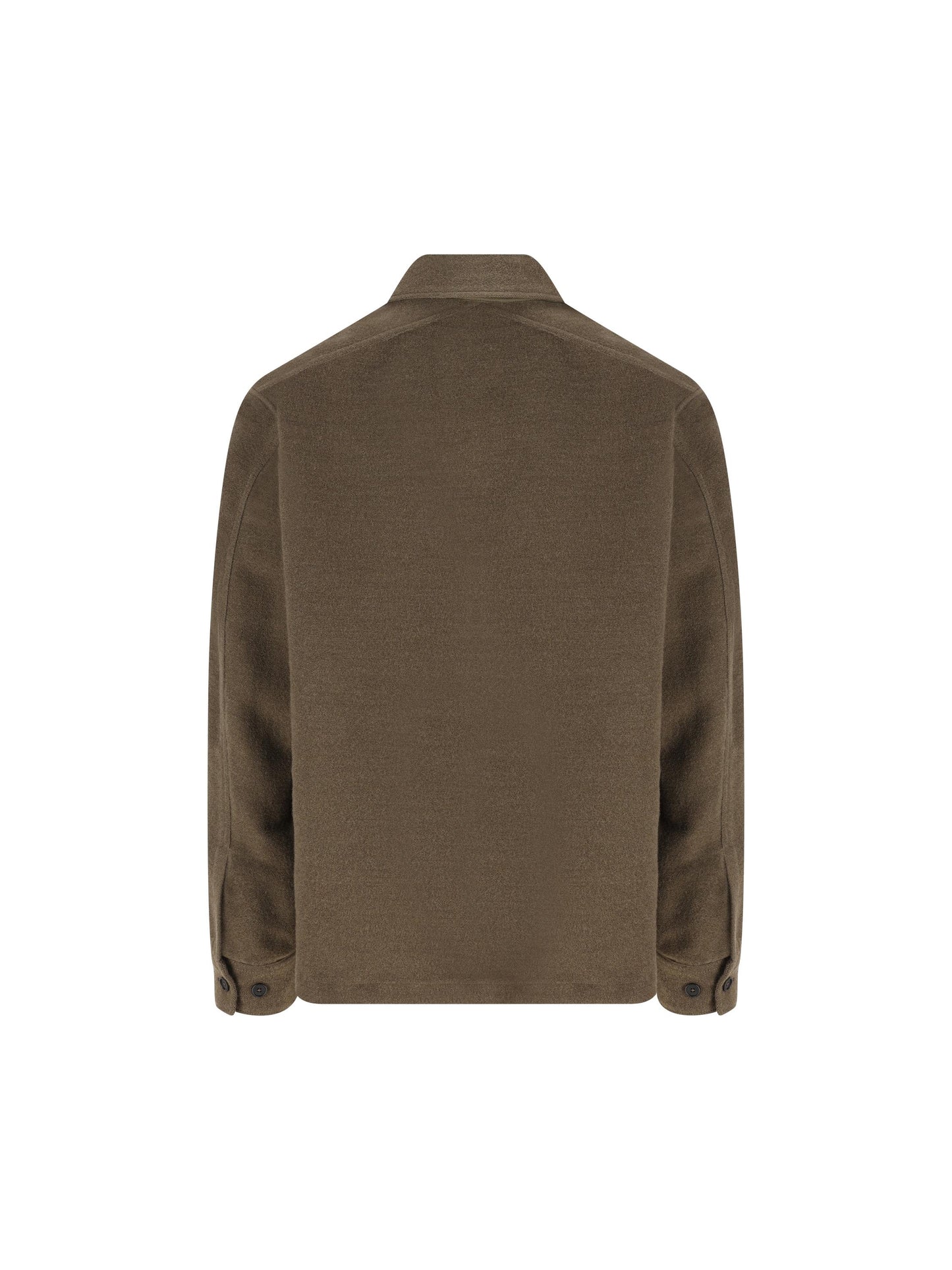 Overshirt in Lana e Cotone con Tasche 19MMOS008A 110527A696 MASSIMO OSTI STUDIO 