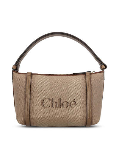 Borsa a spalla Chloé Carry in tela CH25UP566O65 28H CHLOE' 