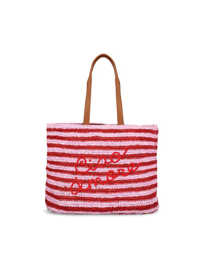 Tote bag in rafia. S25A03 3316 GIADA BENINCASA 