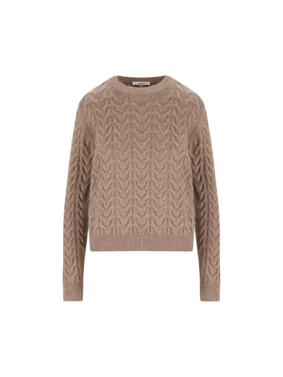 Pullover Max Mara in puro cashmere con lavorazione treccia 2521366032600 002 MAX MARA 