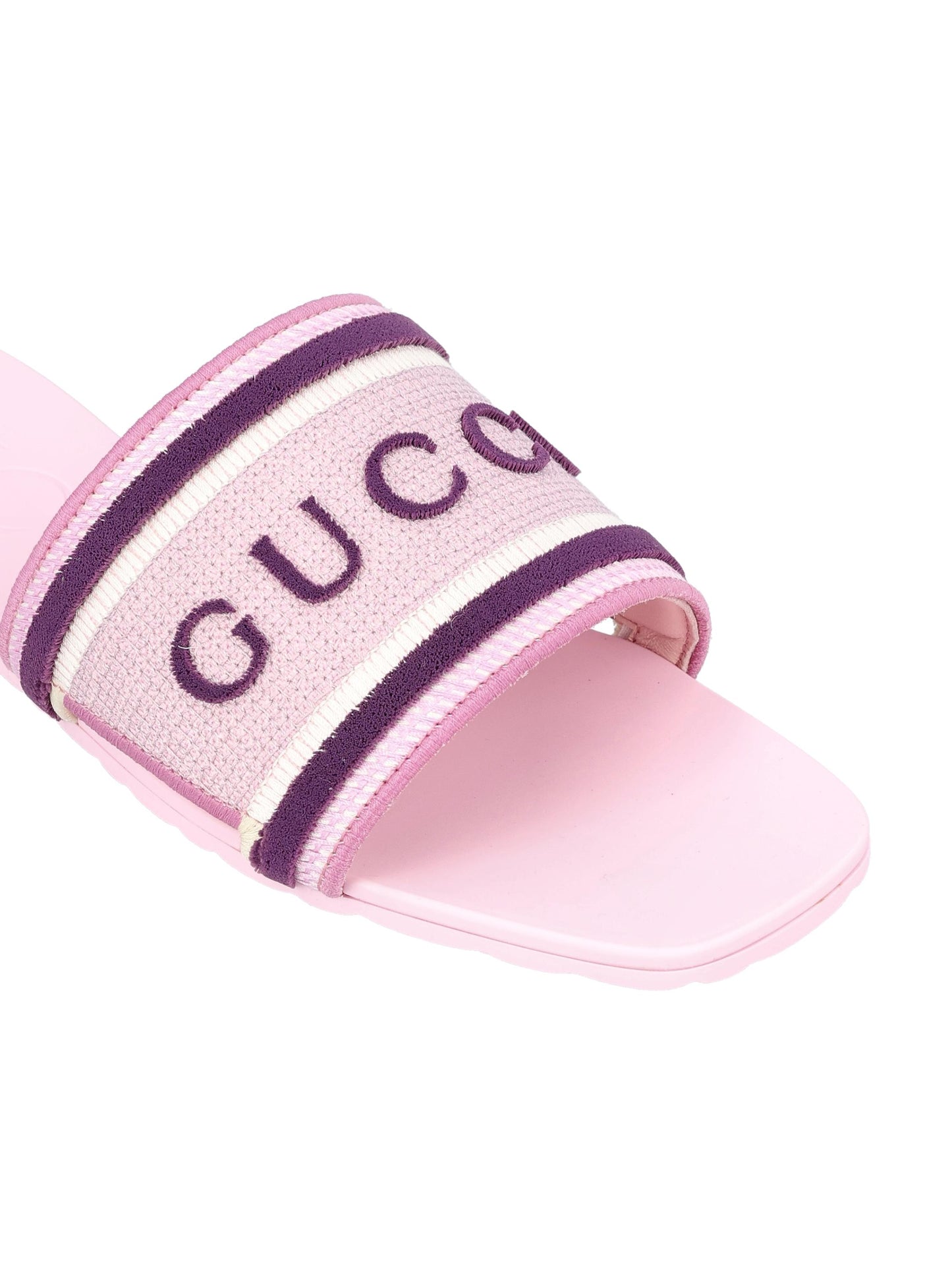 Sandali realizzati in cotone e pelle. 854805 FAFSL5855 GUCCI 