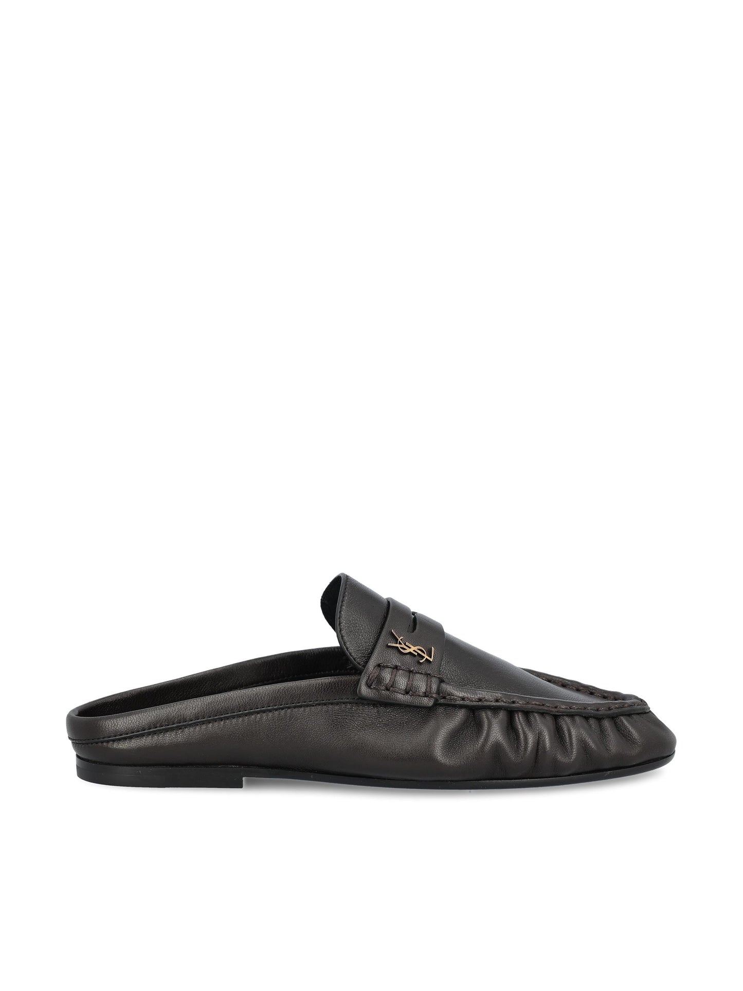 Mule LE LOAFER Saint Laurent in Pelle Stropicciata Lucida 852392 AAE692245 SAINT LAURENT 