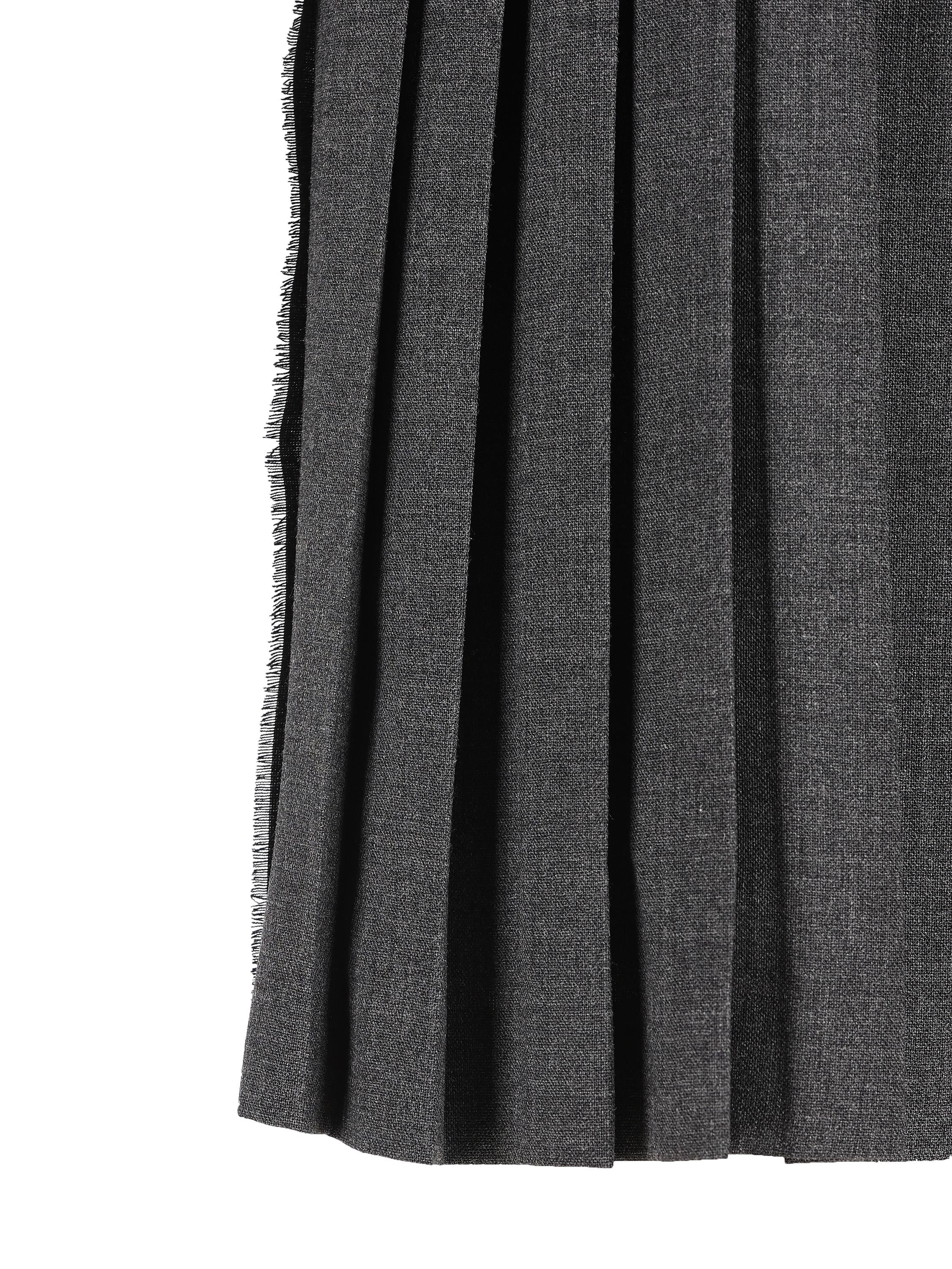 スカート PRADA Mohair Pleated Skirt 38 PRADA Pleated Skirt in kid mohair GREY | Base Blu