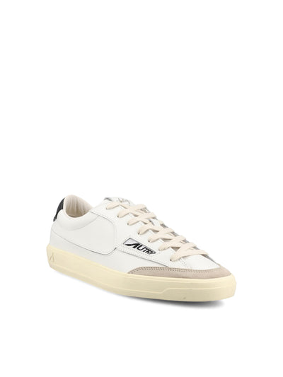 Sneakers Windscape low in pelle bianca e nera SCLM UK02 AUTRY 