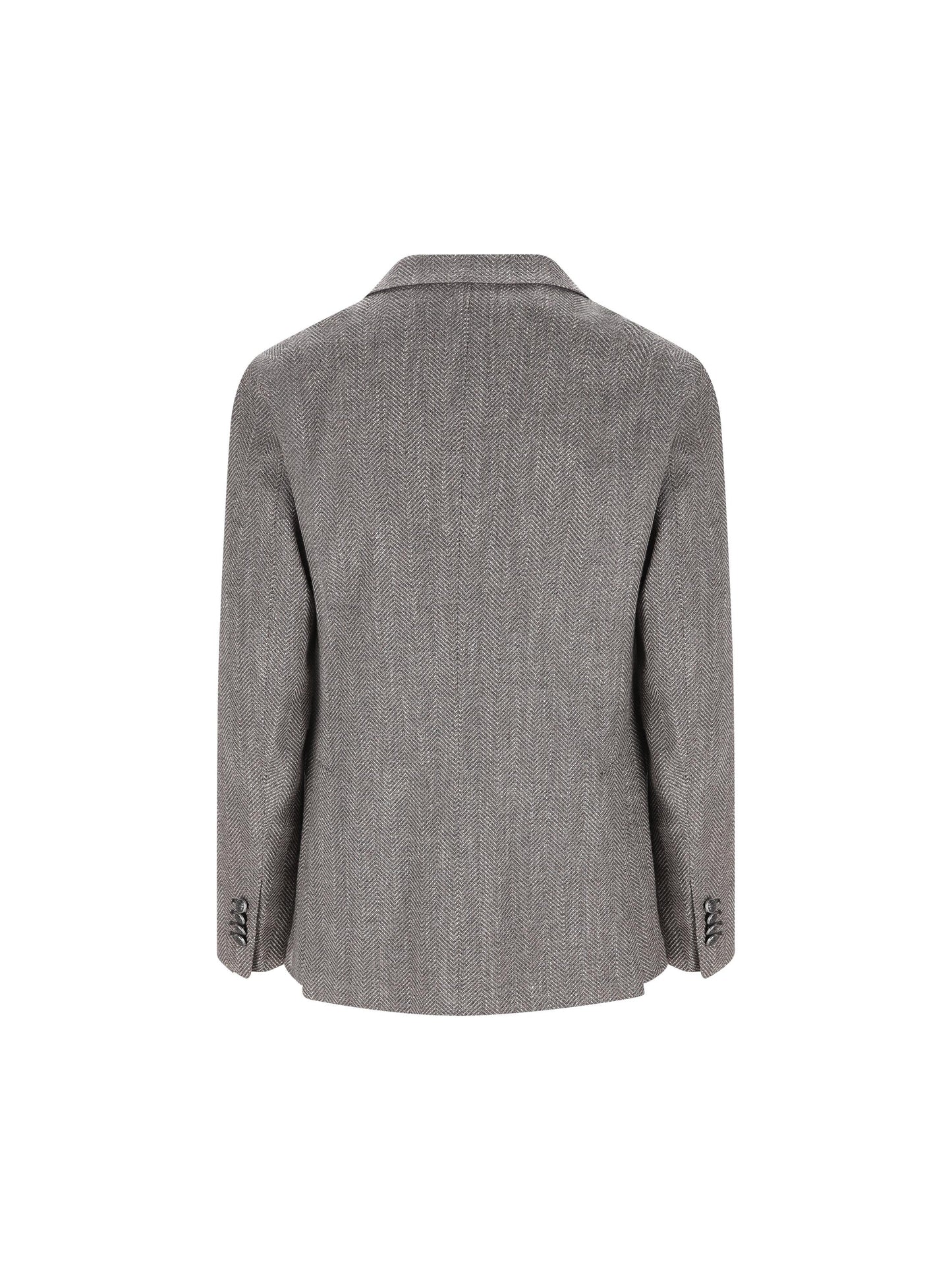 Blazer monopetto in misto lana-seta 1SMC26K AIC90019ES873542 TAGLIATORE 