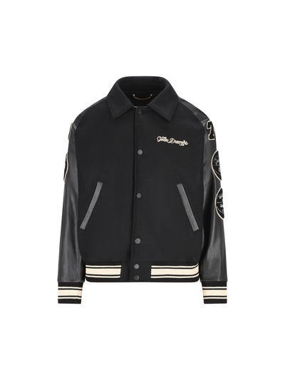 Giacca Bomber in lana con patch GMP01296 P00094090194 GOLDEN GOOSE 