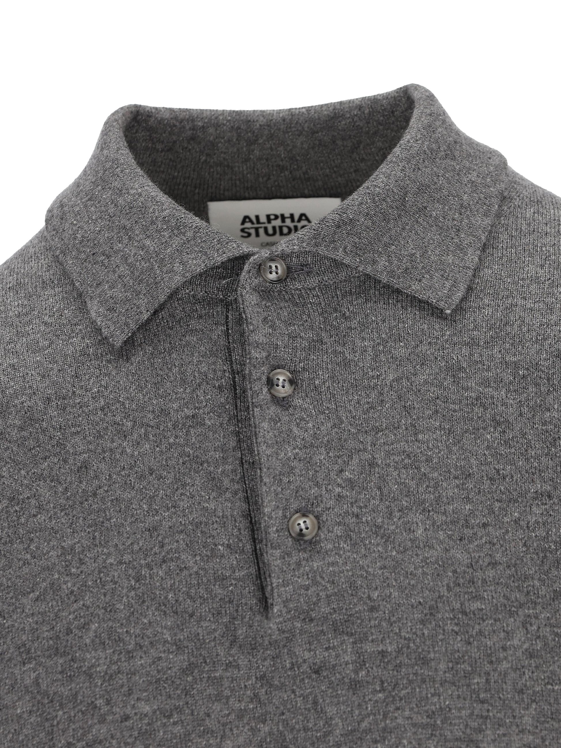 Polo realizzata in cashmere 3153B 1005 ALPHA STUDIO 