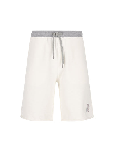 Shorts realizzati in cotone e lino. MR8313375G CTQ27 BRUNELLO CUCINELLI 