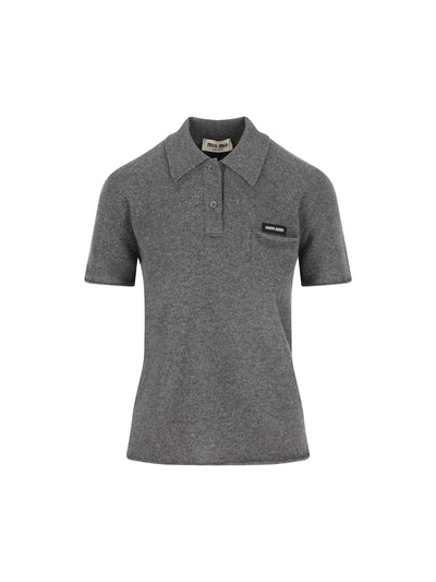 Polo in puro cashmere MML01V 19DJF0480 MIU MIU 