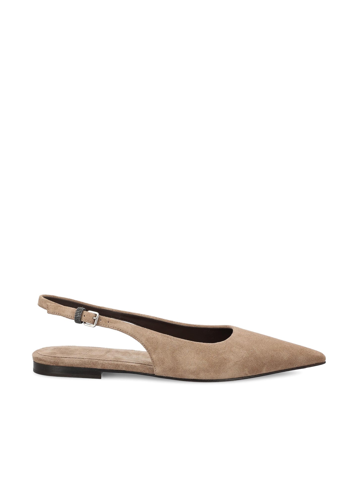 Flats Slingback realizzate in camoscio. MZSFC3178 C8849 BRUNELLO CUCINELLI 