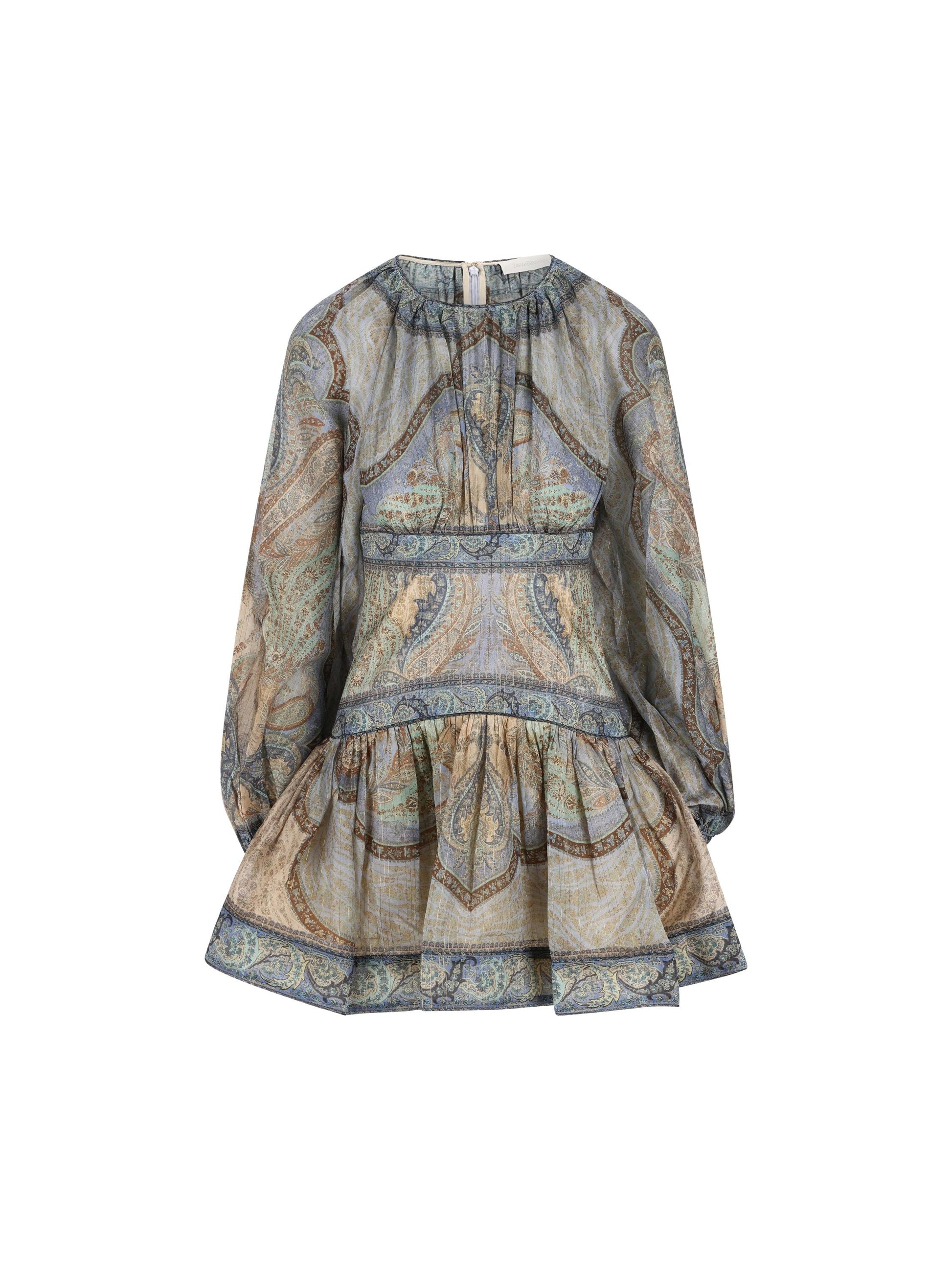 Abito realizzato in cotone misto seta. 5515DRS262 TPBL ZIMMERMANN 