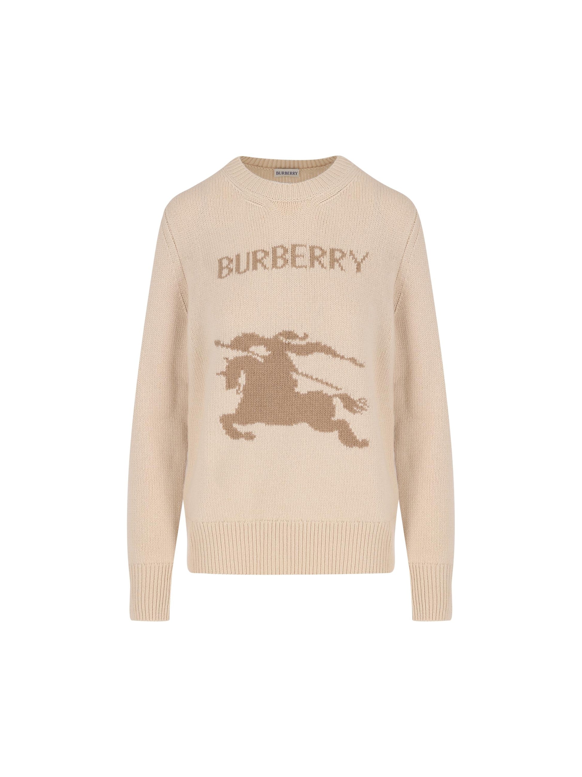 Pullover in misto lana e cashmere. 8114157 A4186 BURBERRY 