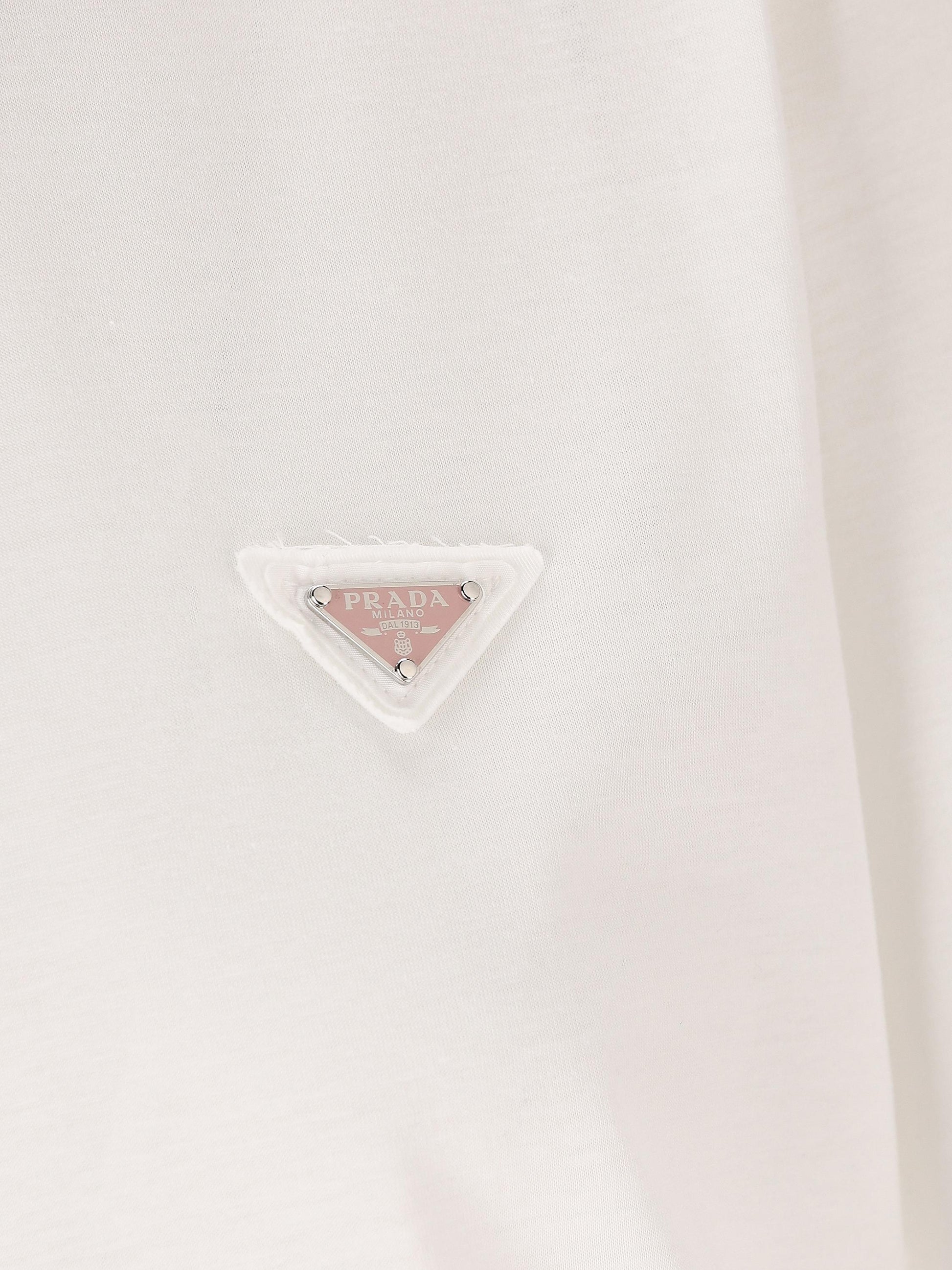 T-Shirt in cotone. 35838 15ZGF0009 PRADA 