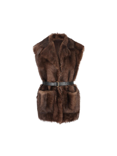 Gilet realizzato in montone. 59463 15PFF0343 PRADA 