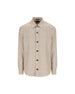 Overshirt in cashmere, lino e seta beige melange UHV75A3 SOT52272 ZEGNA 