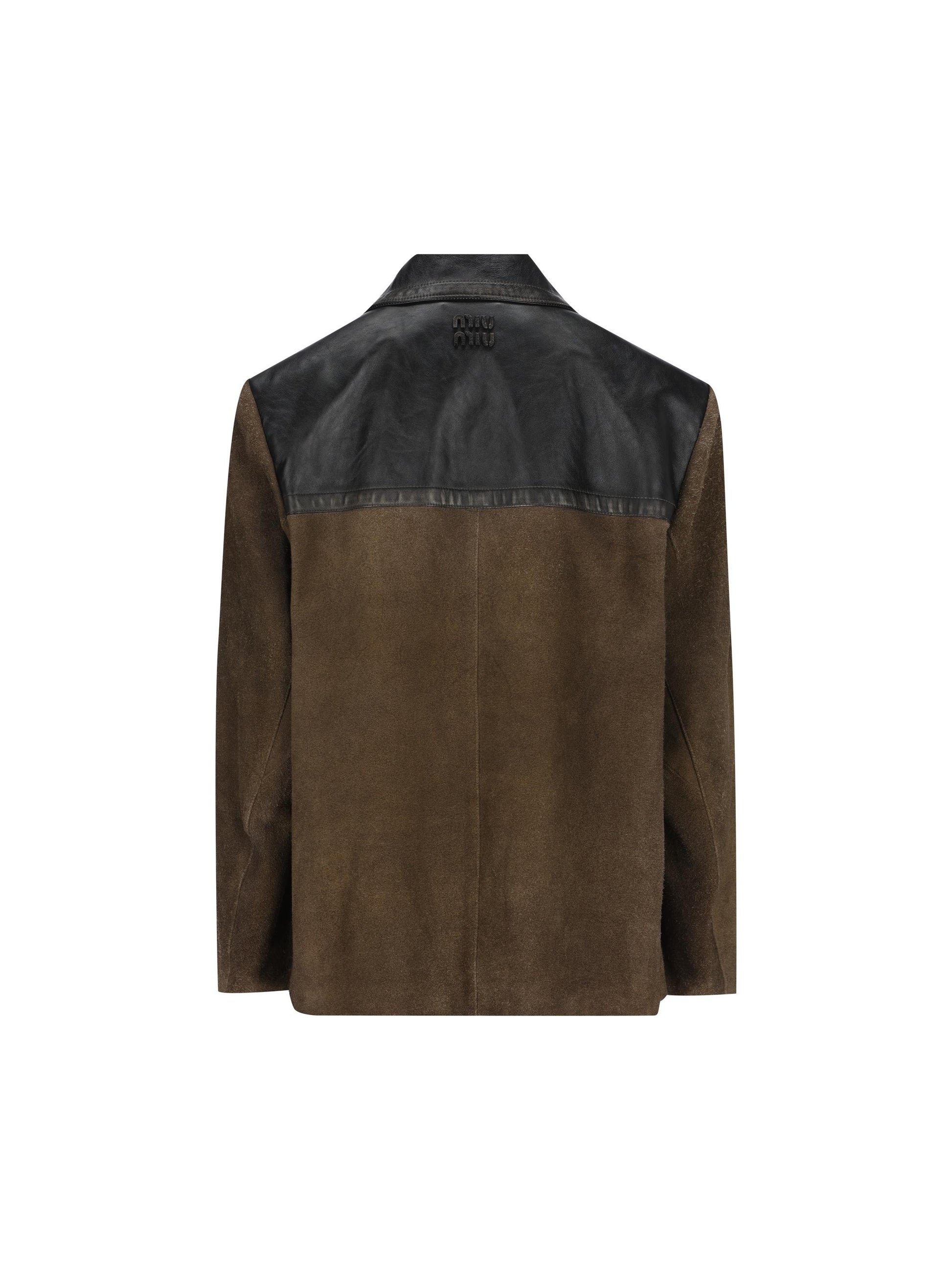 Giubbotto realizzato in pelle. MPW013 19MNF0017 MIU MIU 