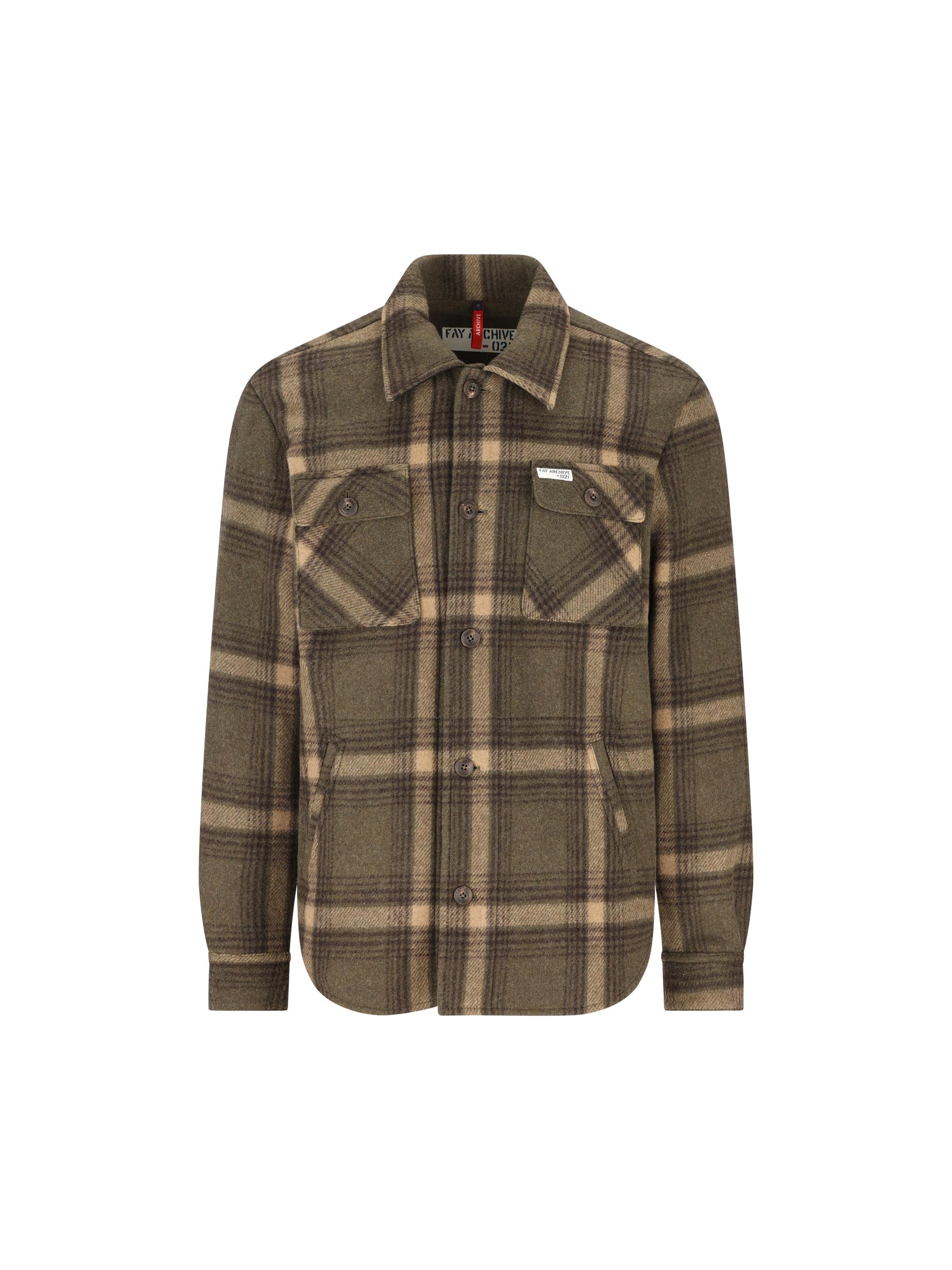 Camicia realizzata in lana. MAM04512820XRH V607 FAY 