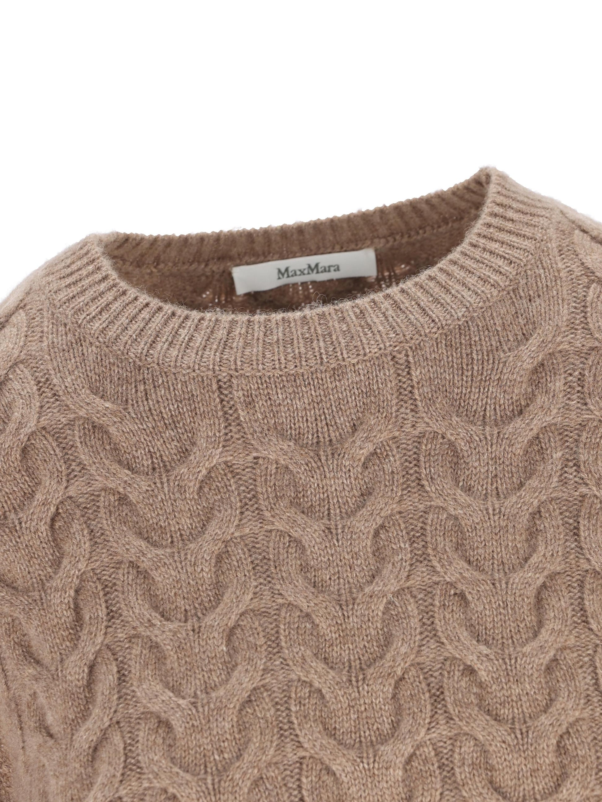 Pullover Max Mara in puro cashmere con lavorazione treccia 2521366032600 002 MAX MARA 