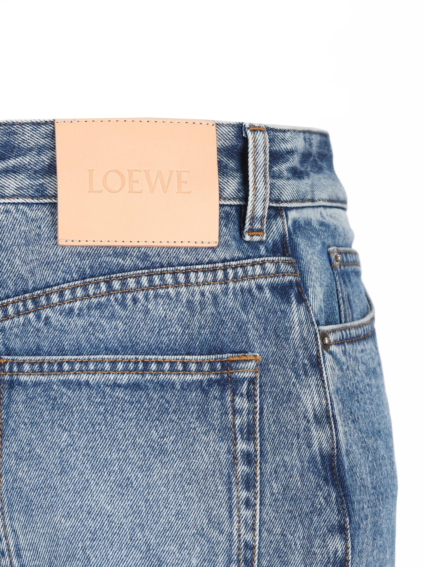 Pantaloni in denim di cotone. S616Y11X51 5720 LOEWE - PAULA'S IBIZA 