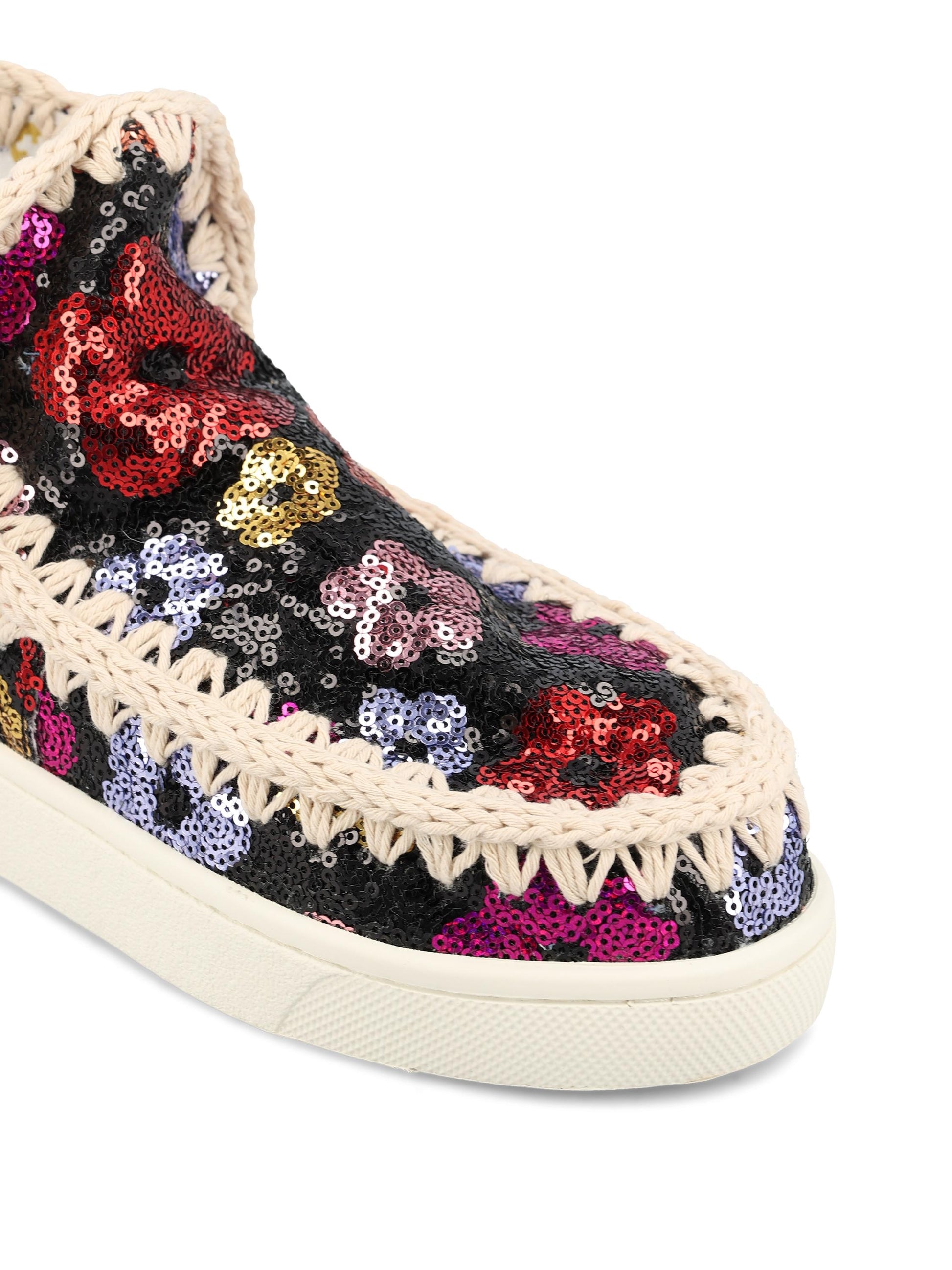 Sneakers con tomaia in paillettes. SW211057G SSBL MOU 