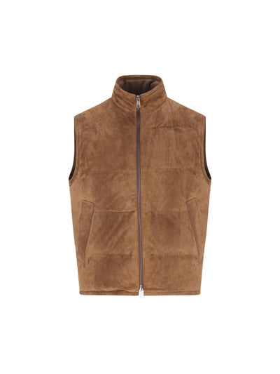Gilet realizzato in pelle di agnello. RUGPVMA2 E184PM06R ZEGNA 