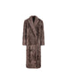 Cappotto in shearling Wavy con monile MPCHK9898 C4408 BRUNELLO CUCINELLI 