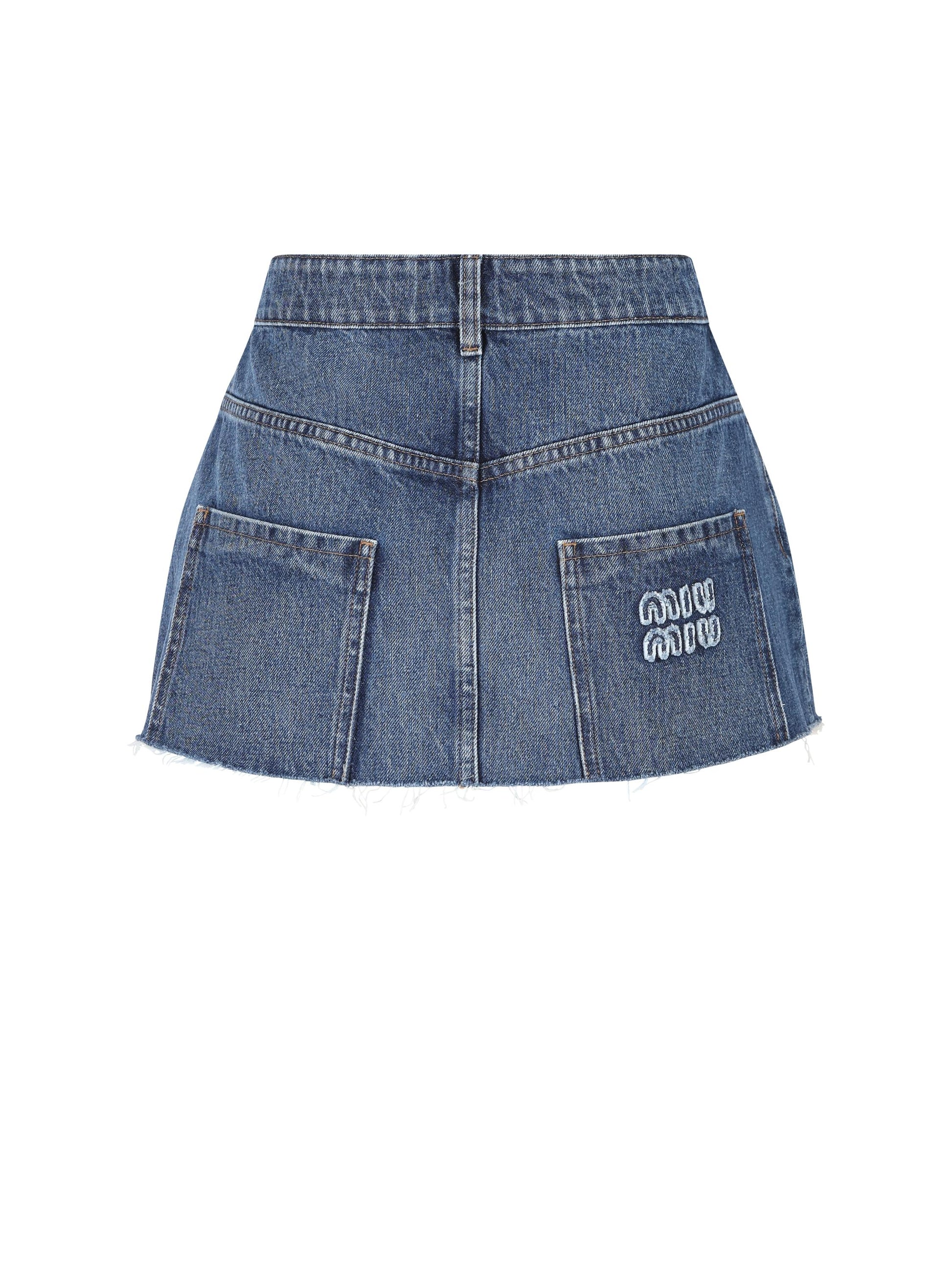 Gonna realizzata in denim. GWD278 10BFF0008 MIU MIU 