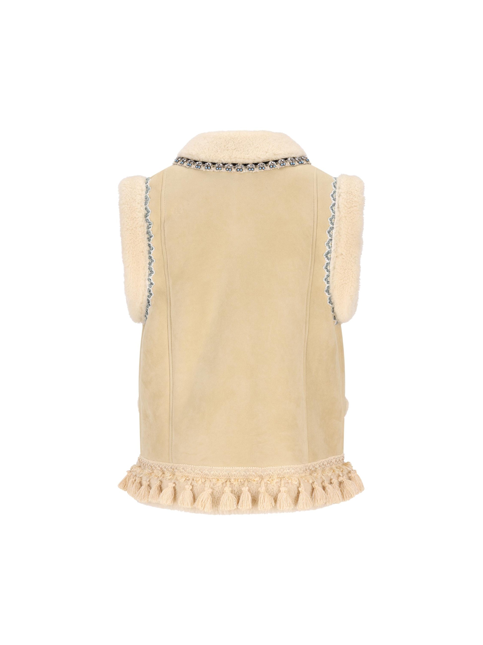 Gilet in pelle di agnello. 7B3NL00D9FC 094 VALENTINO GARAVANI 