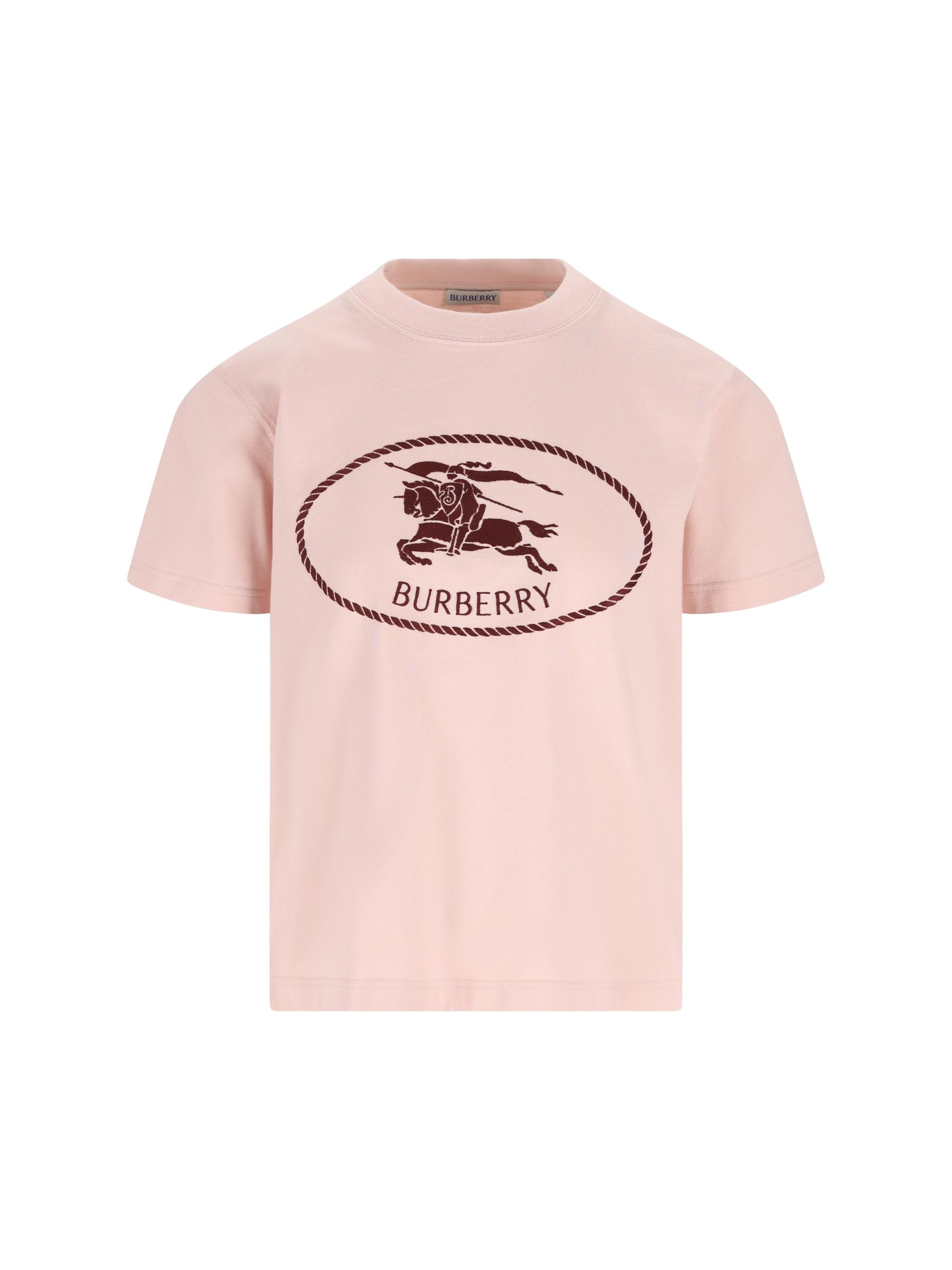 T-shirt in cotone con Knight Stamp 8110925 C2989 BURBERRY 