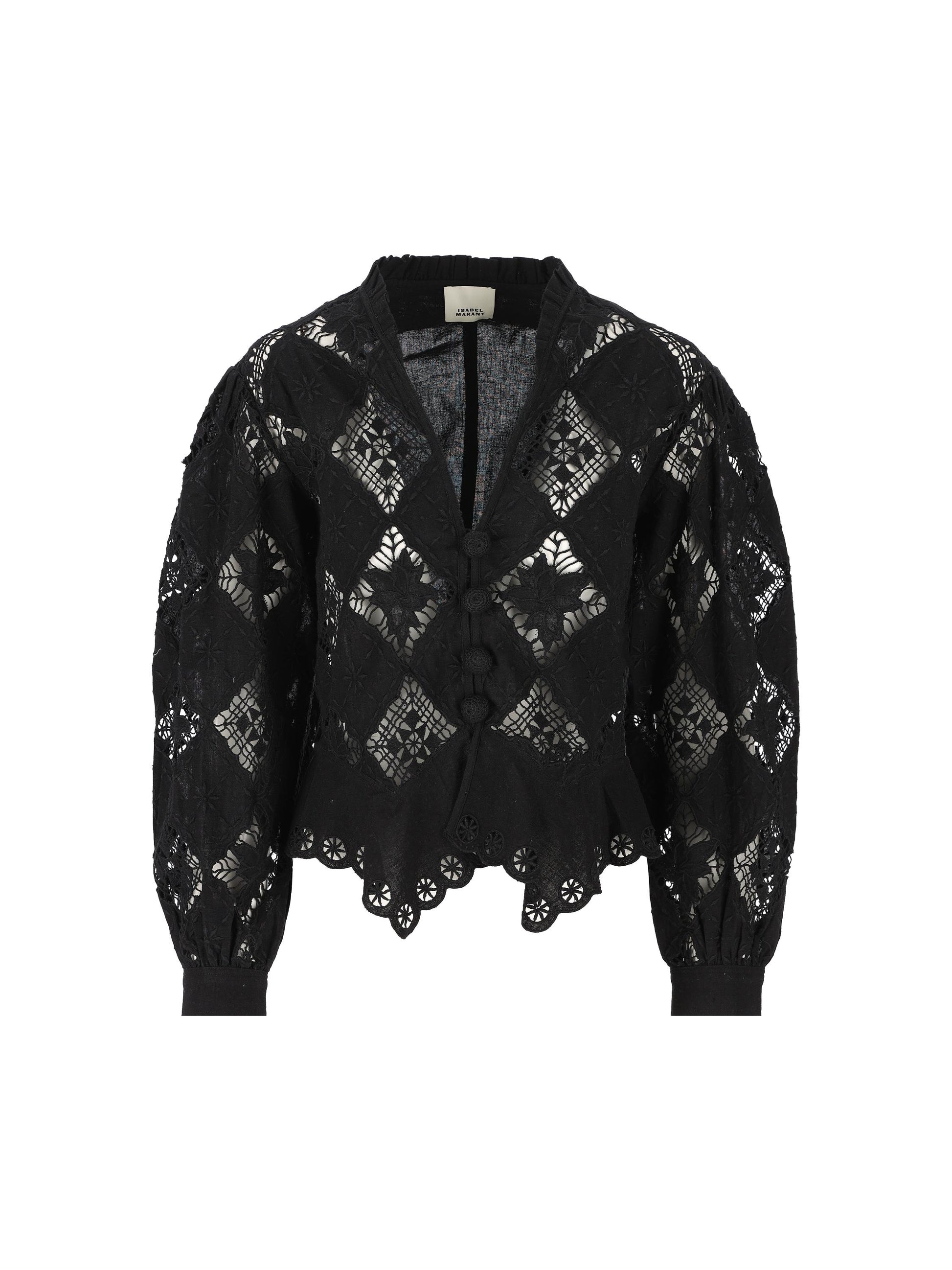 Blusa realizzata in cotone. 26EHT0856FA-D2J01I 01BK ISABEL MARANT 