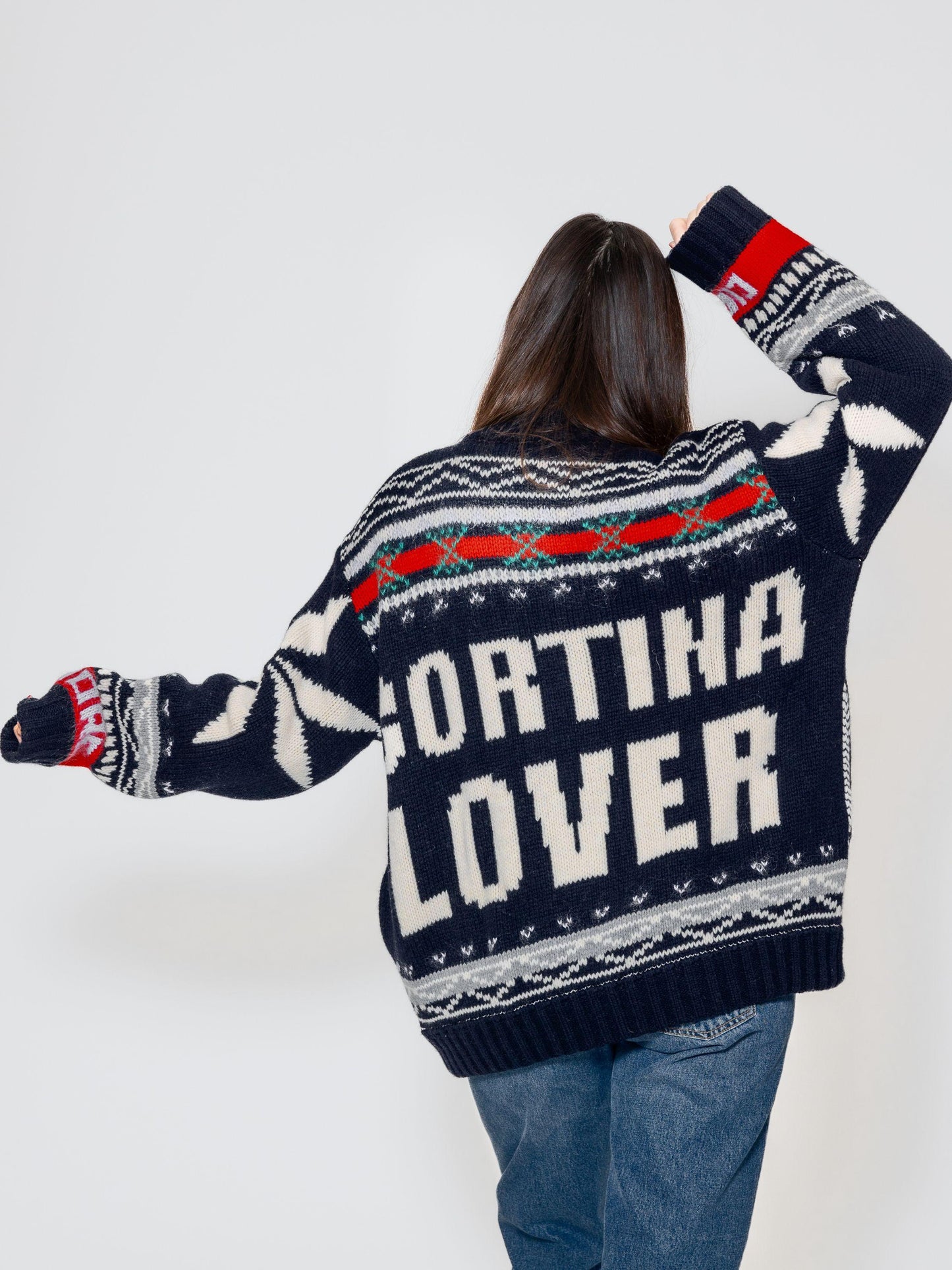 Bomber jacquard "Snowflake" in lana. 0503 03 GIADA BENINCASA 