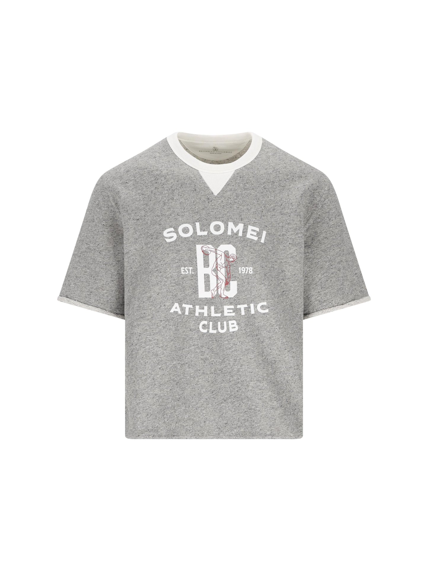 Maglia realizzata in cotone e lino. MR8313378G CDH41 BRUNELLO CUCINELLI 