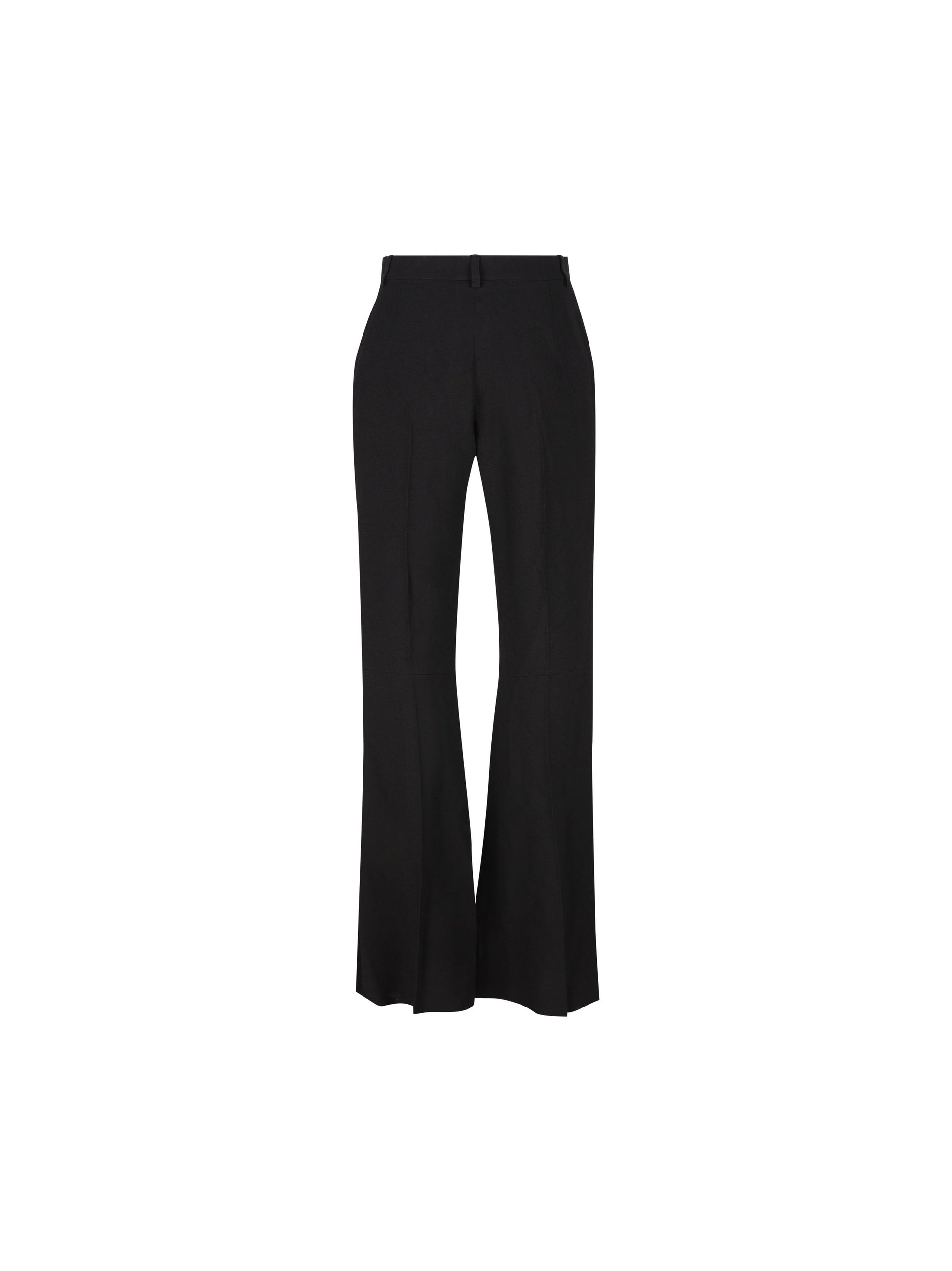 Pantaloni Flared in viscosa fluida nera 843495 TSO171000 BALENCIAGA 