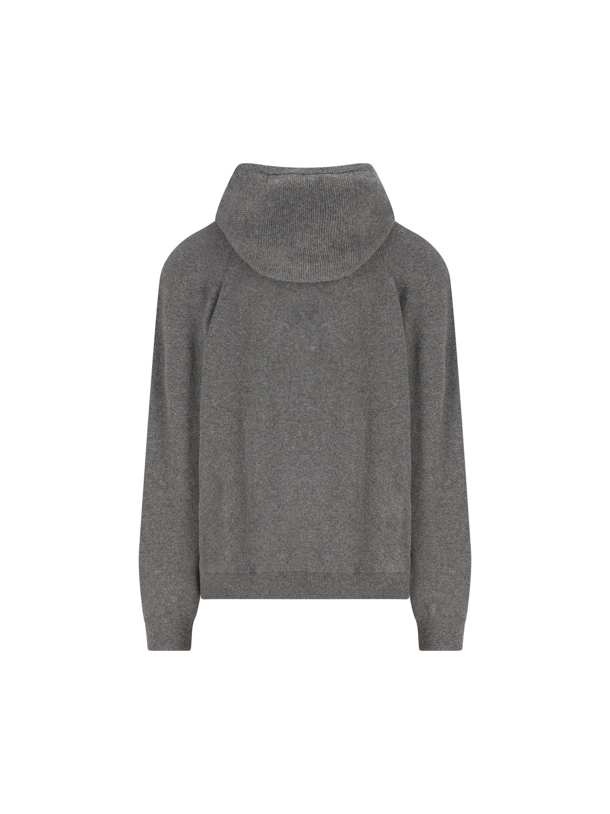 Felpa in 100% Baby Cashmere con Cappuccio FAP0178 M006 LORO PIANA 