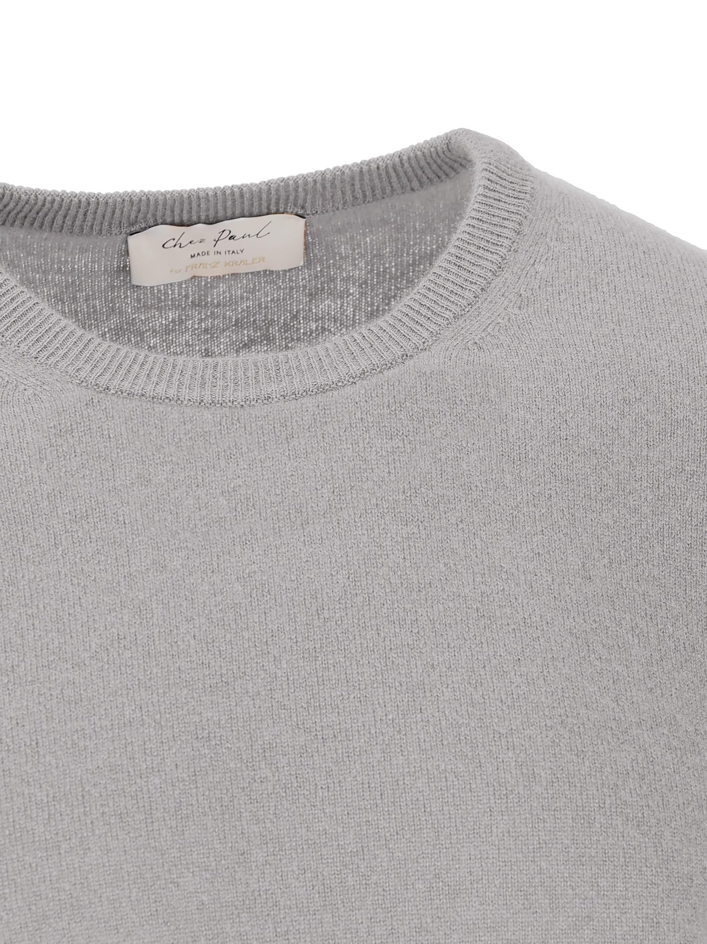 Maglia realizzata in cashmere. 34001 GRIGIO CHEZ PAUL