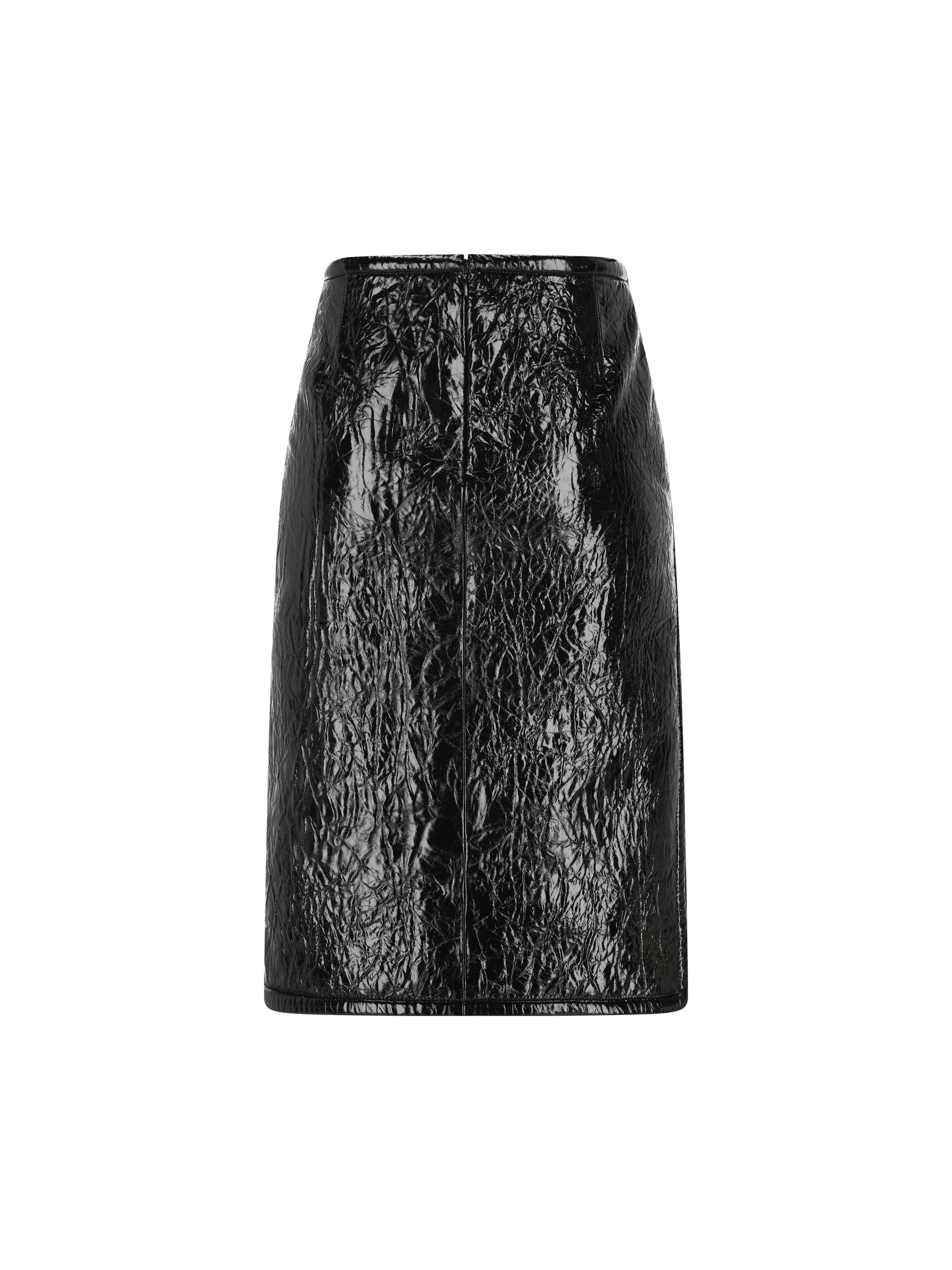 Gonna realizzata in pelle lucida e neoprene. 850085 XNA8X1000 GUCCI 