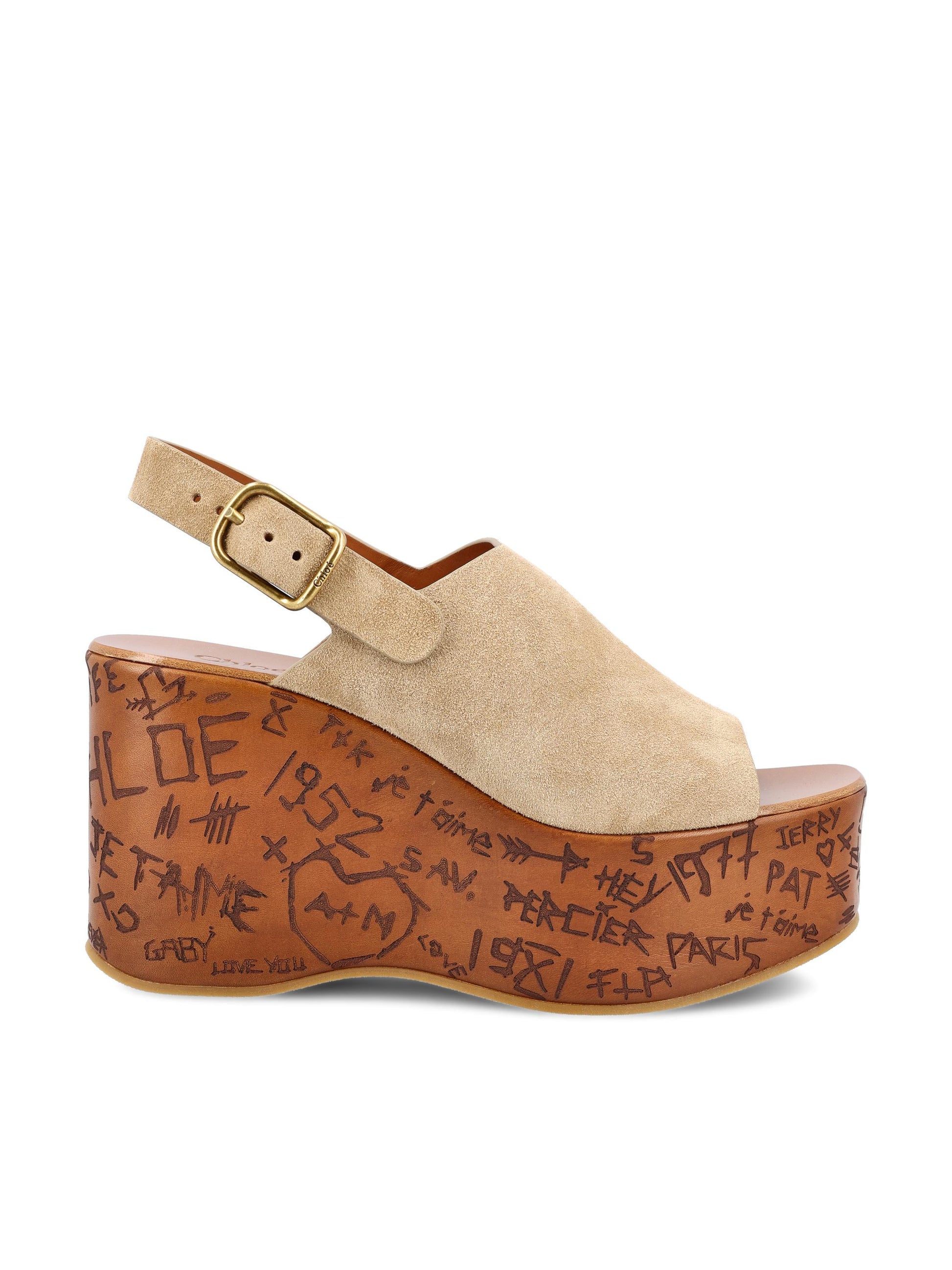 Sandali realizzati in pelle di vitello. CH25A10GRY 751 CHLOE' 