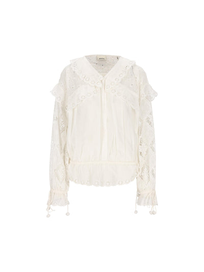 Camicia realizzata in camicia e seta. 26EHT0886FA-D2J17I 20WH ISABEL MARANT 